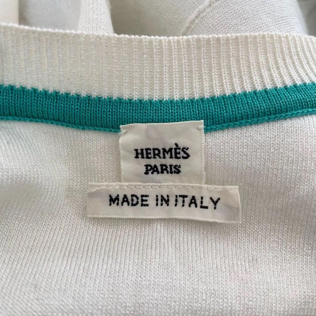Hermes Hermes Blue Silk T-Shirt Size 34 Size XXS / US 00 / IT 34 - 7 Thumbnail