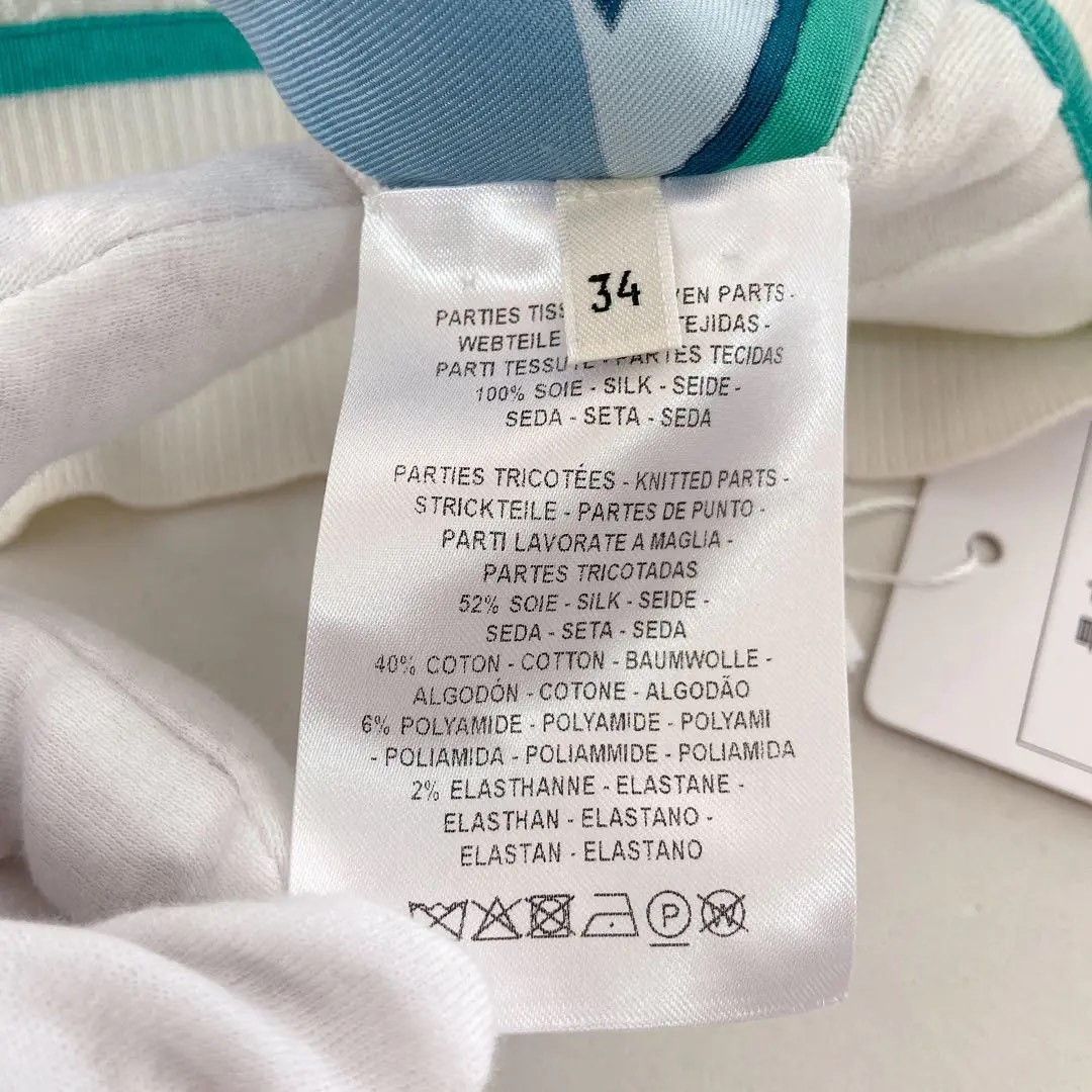 Hermes Hermes Blue Silk T-Shirt Size 34 Size XXS / US 00 / IT 34 - 8 Thumbnail