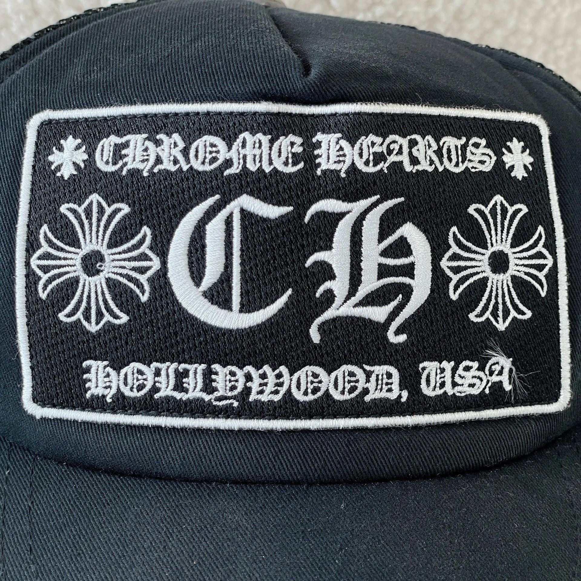 Chrome Hearts Chrome Hearts Black Embroidered Baseball Cap Size ONE SIZE - 6 Thumbnail