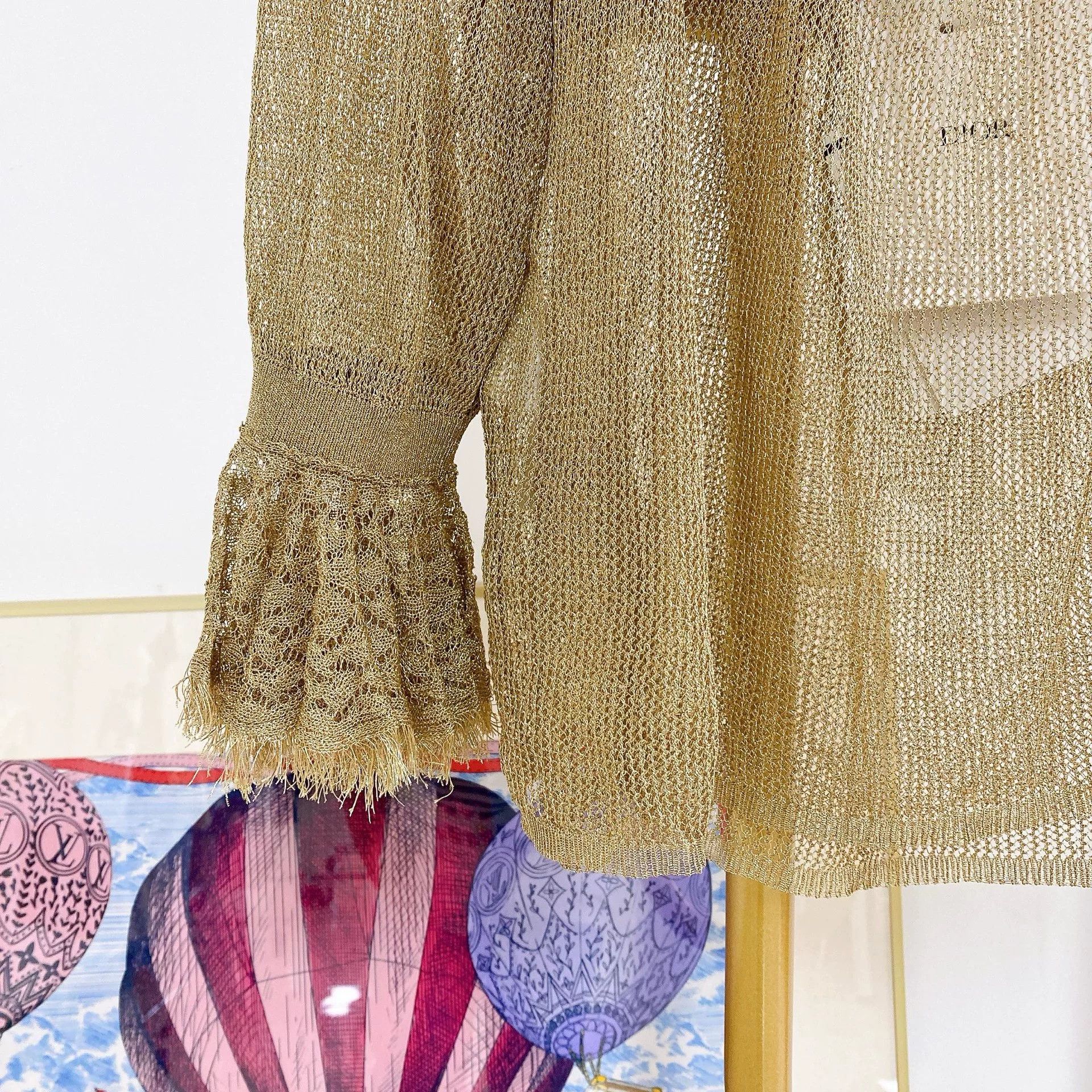 Dior DIOR Gold Mesh Top Size XS / US 0-2 / IT 36-38 - 5 Thumbnail