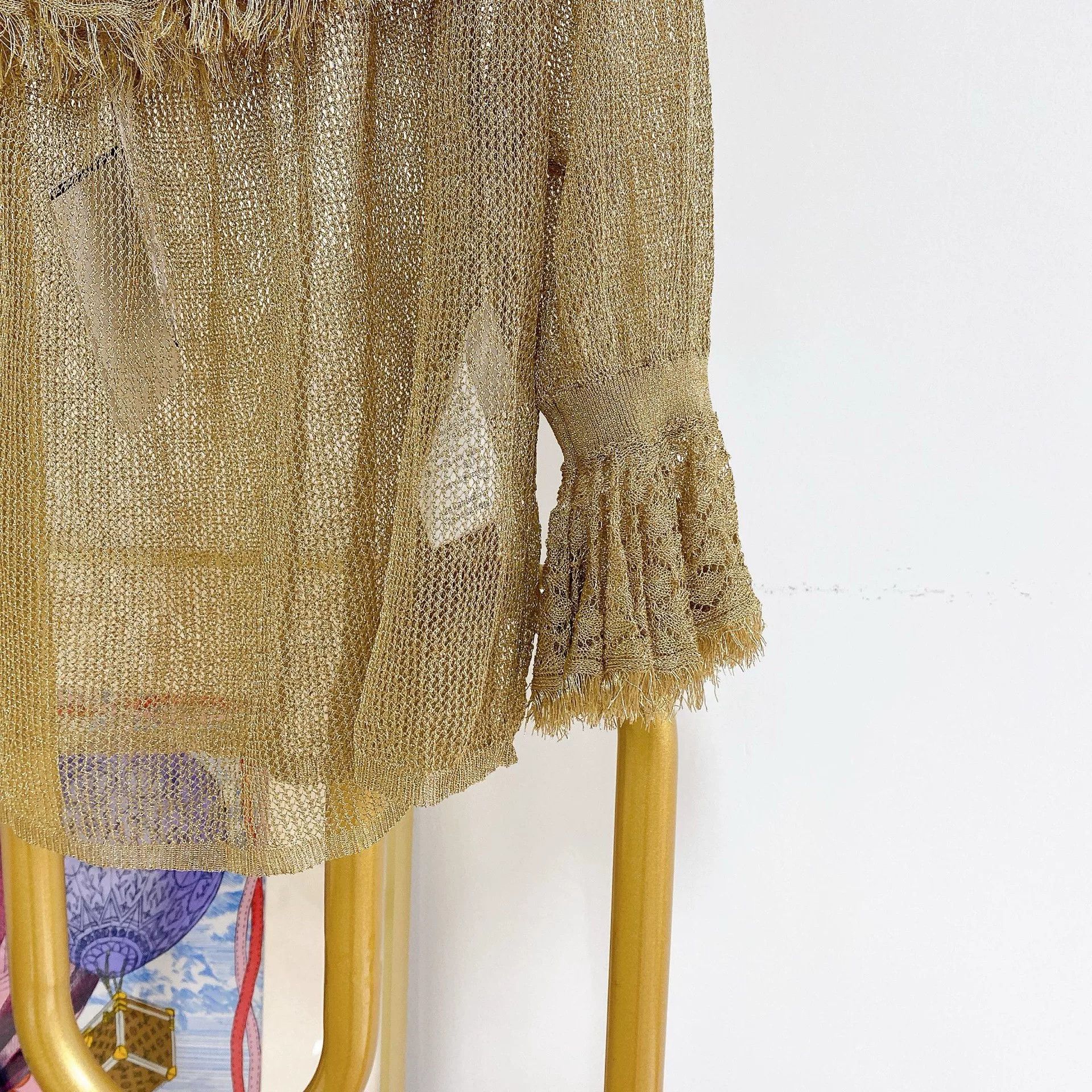 Dior DIOR Gold Mesh Top Size XS / US 0-2 / IT 36-38 - 4 Thumbnail