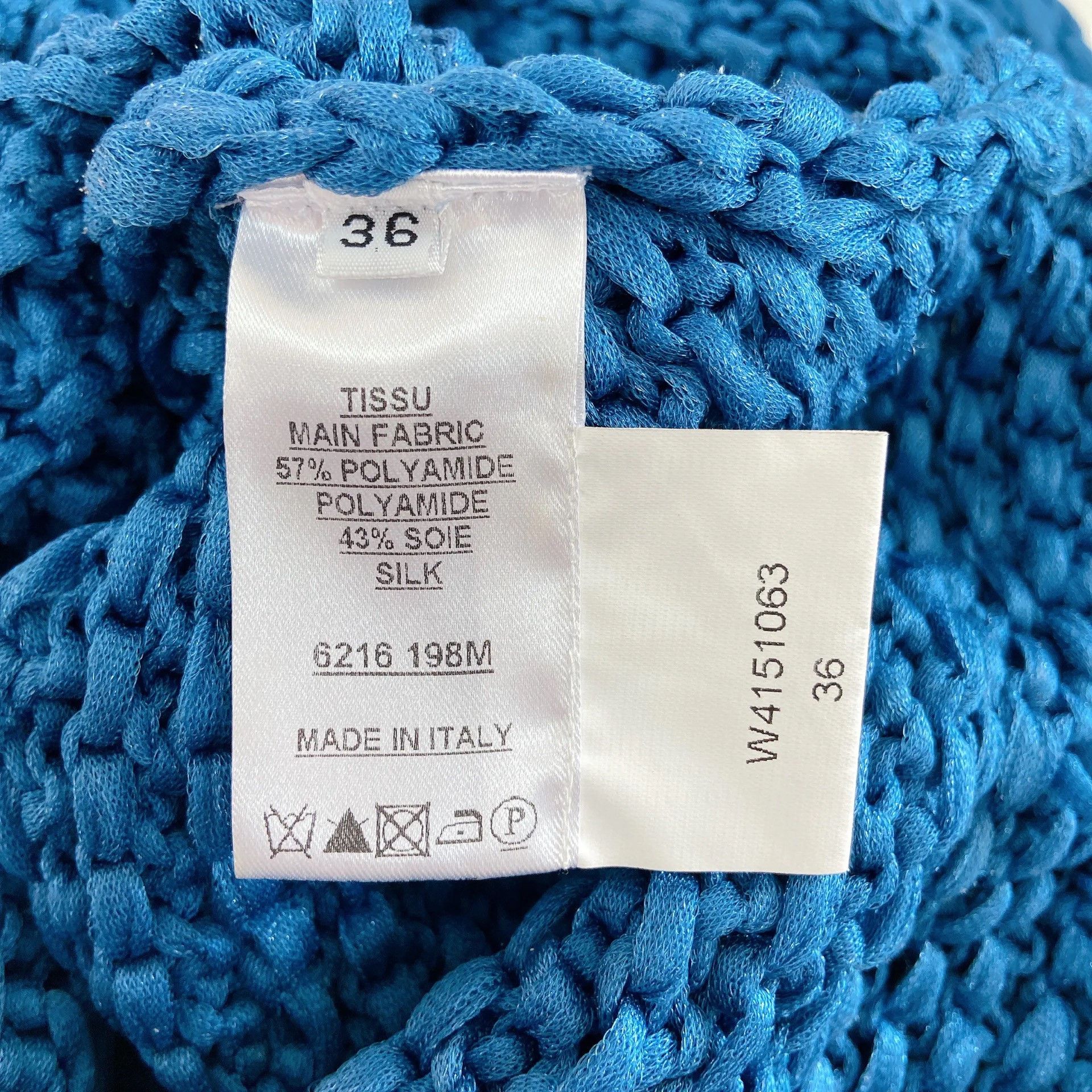 Balmain Balmain Blue Crew Neck Knit Top Size XS / US 0-2 / IT 36-38 - 6 Thumbnail