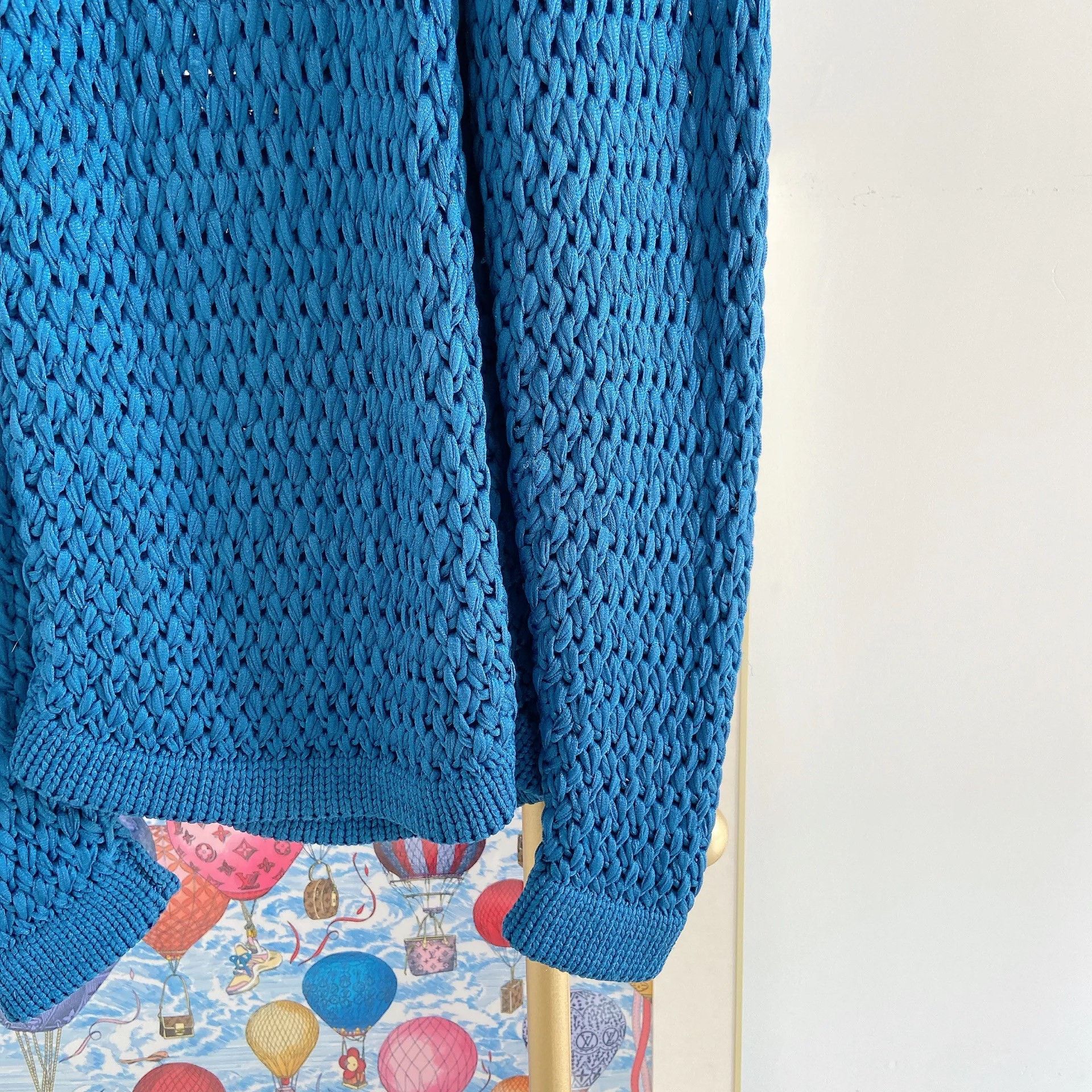 Balmain Balmain Blue Crew Neck Knit Top Size XS / US 0-2 / IT 36-38 - 4 Thumbnail