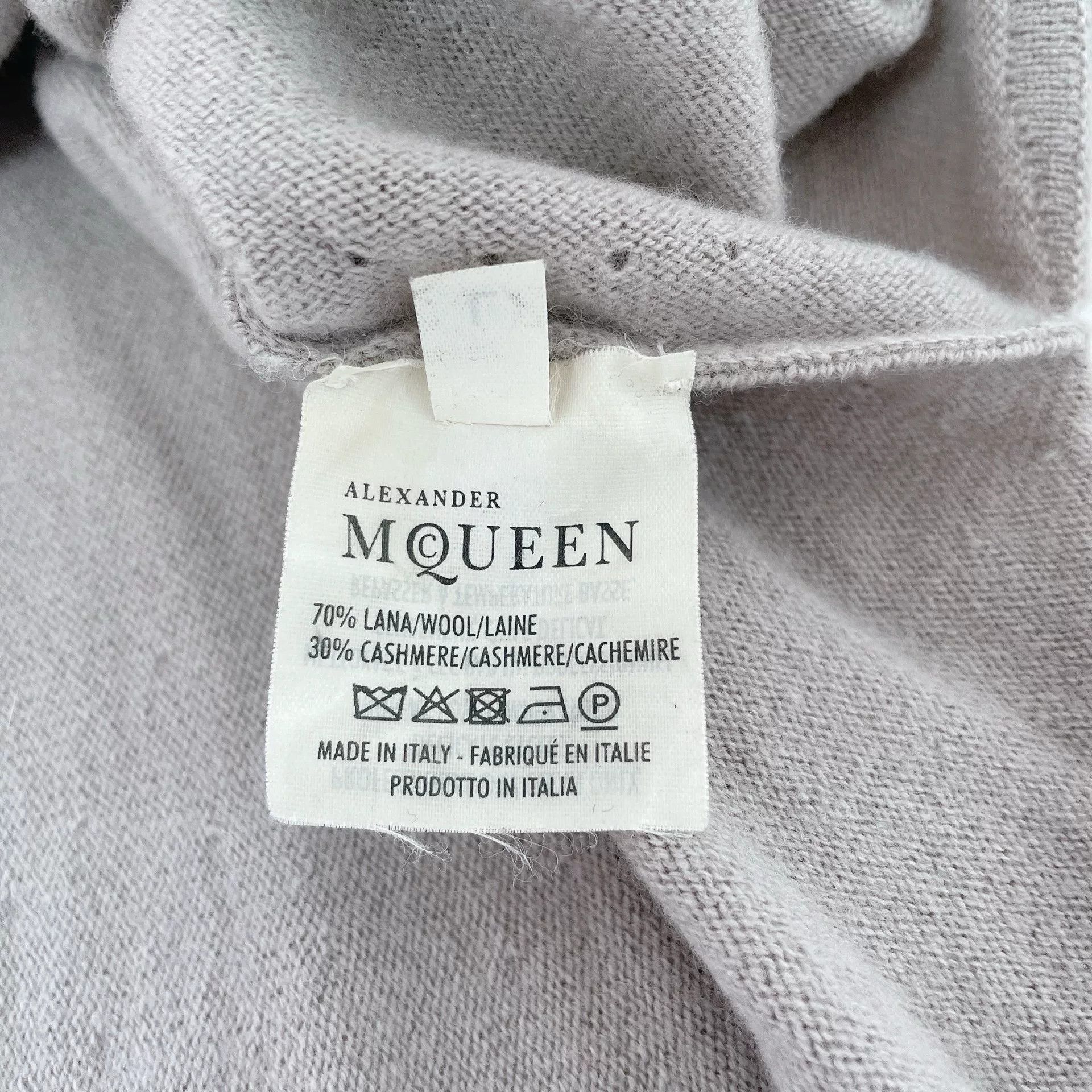 Alexander McQueen Alexander McQueen Gray Knit Dress Size L / US 10 / IT 46 - 7 Thumbnail
