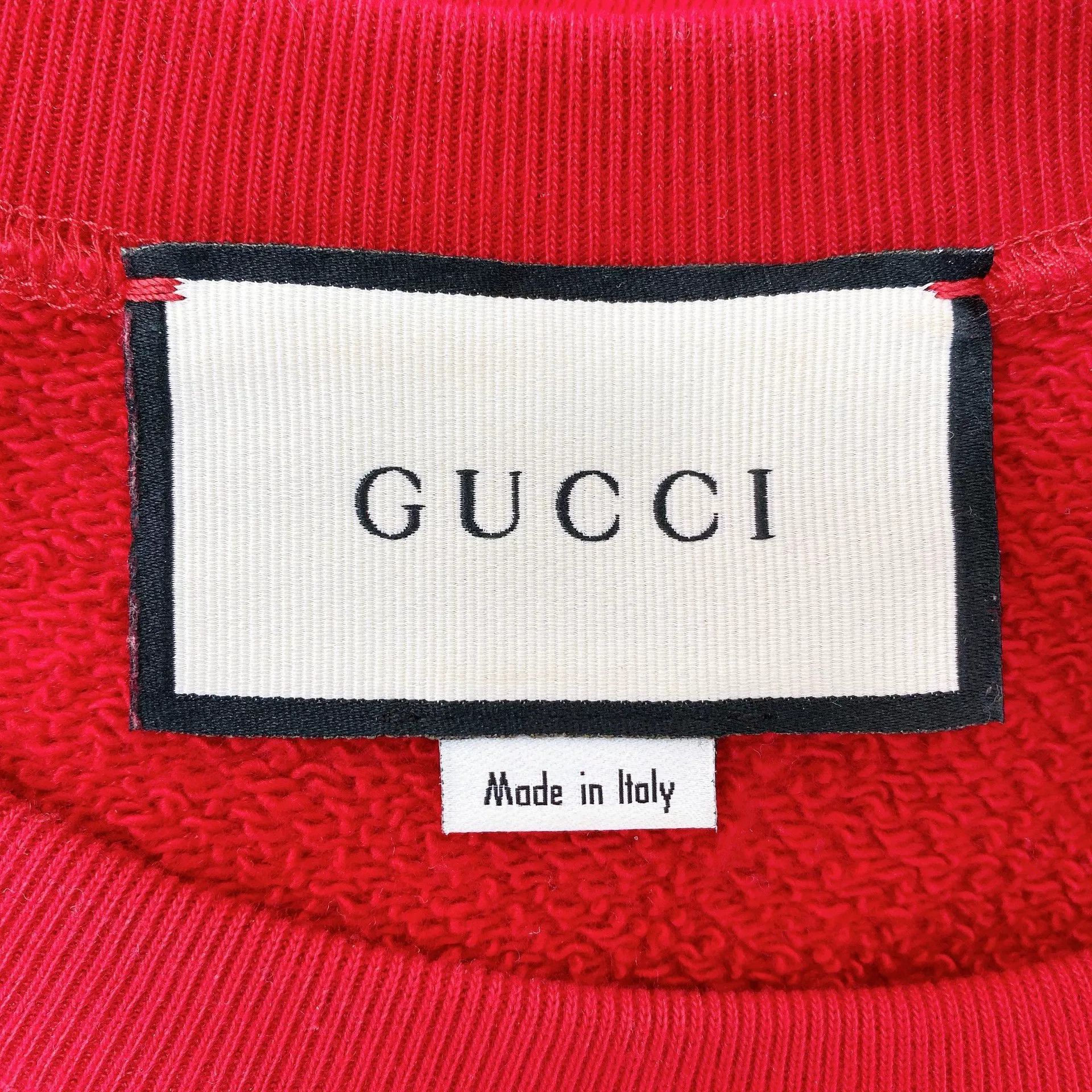 Gucci Gucci Red Lamb Pattern Sweatshirt S Size US S / EU 44-46 / 1 - 6 Thumbnail