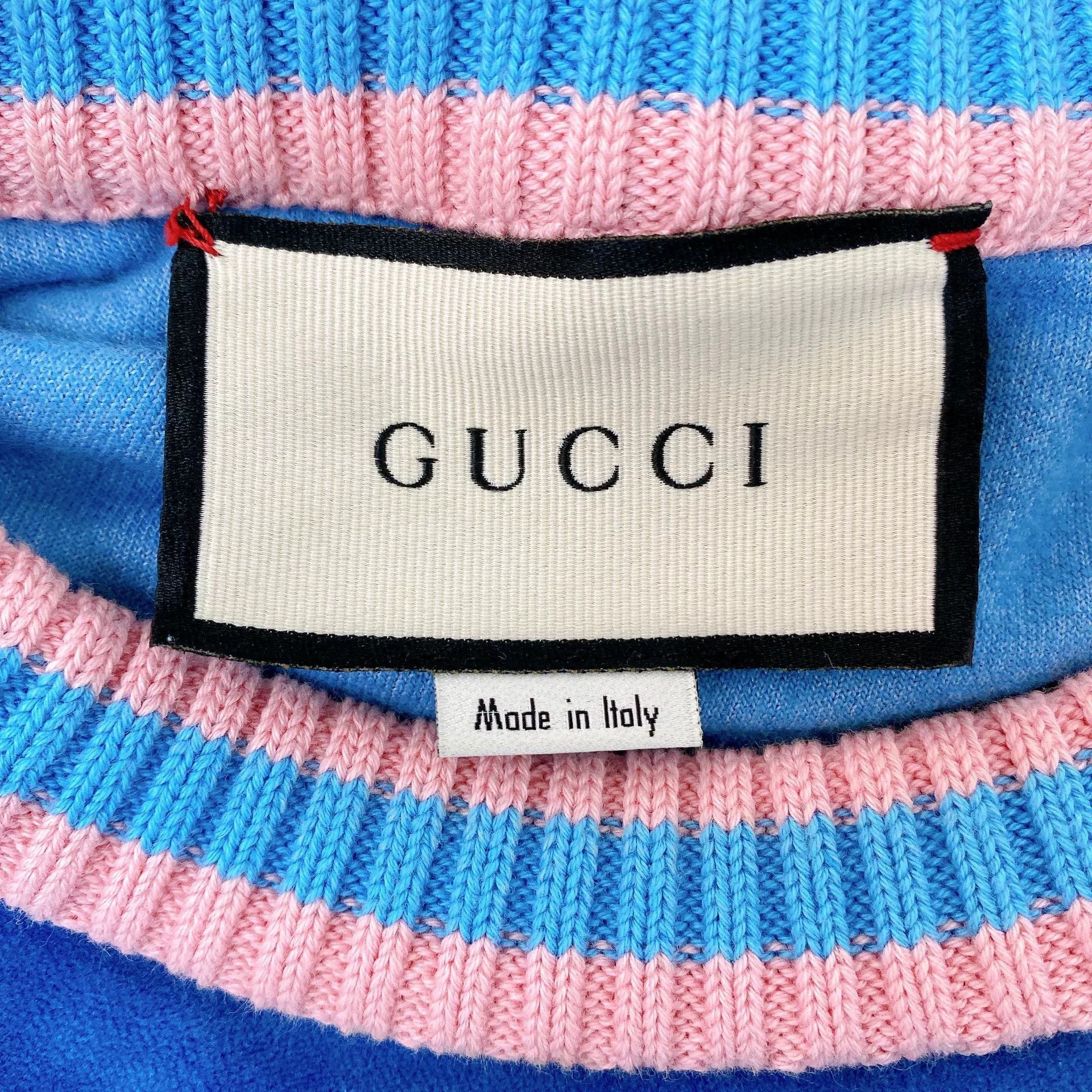 Gucci Gucci Blue Tennis Racket Print Sweatshirt S Size US S / EU 44-46 / 1 - 6 Thumbnail