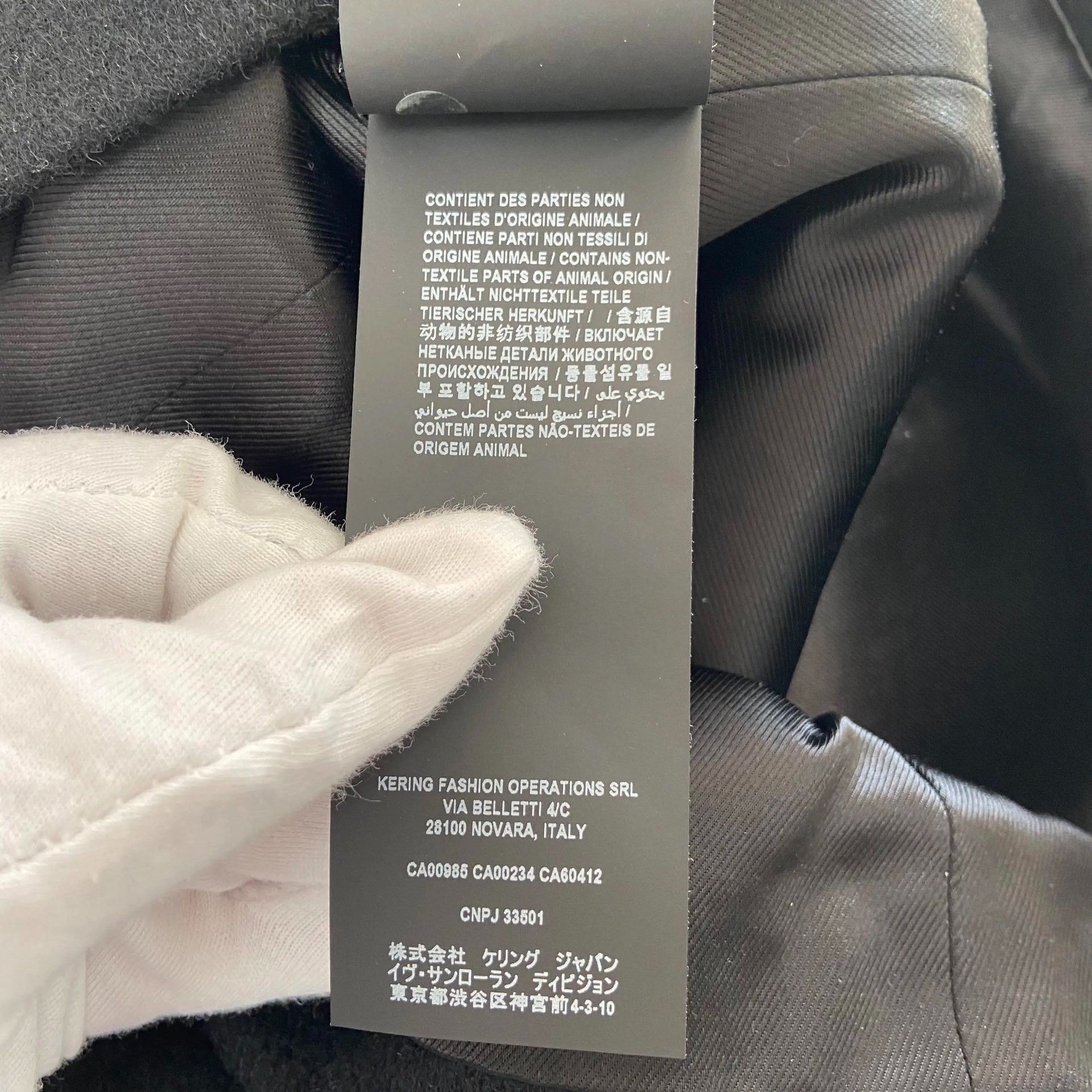 Saint Laurent Paris Saint Laurent Black Wool Coat Size US M / EU 48-50 / 2 - 8 Thumbnail