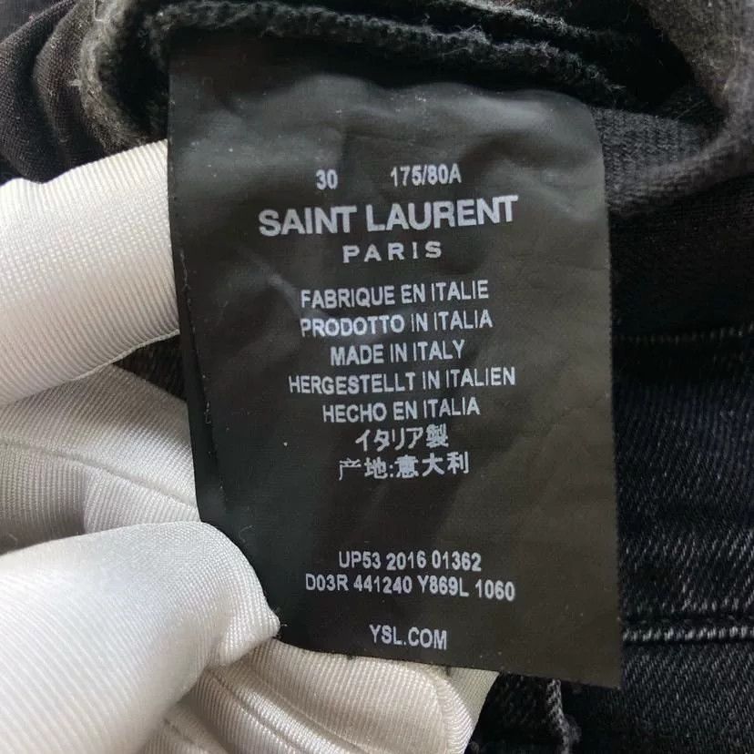 Saint Laurent Paris Saint Laurent Ripped Jeans Size US 30 / EU 46 - 8 Thumbnail
