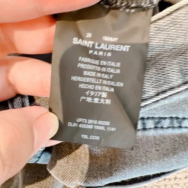 Saint Laurent Paris Saint Laurent Gray Jeans Size 29" - 9 Thumbnail
