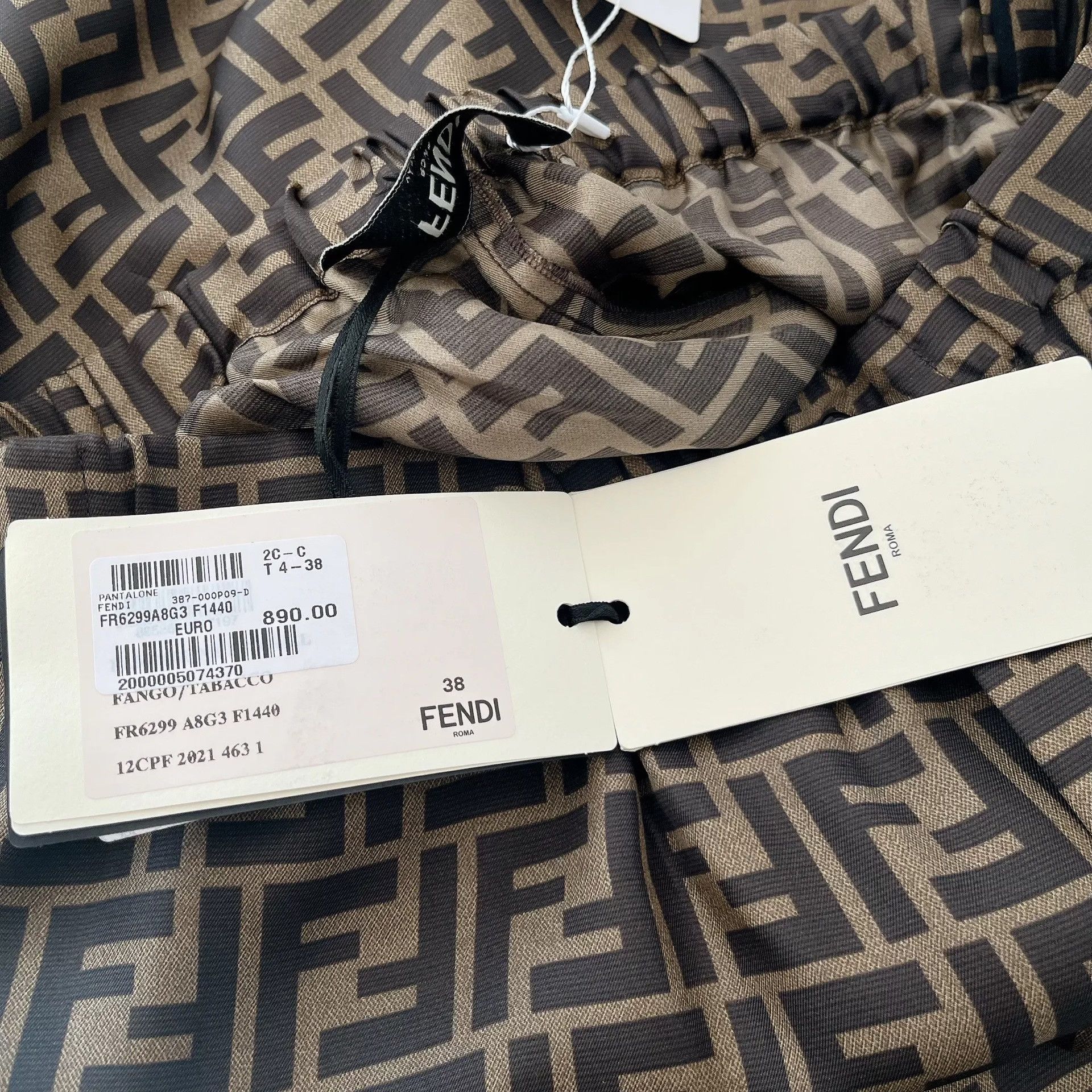 Fendi Fendi Monogram Silk Shorts Size 38" / US 16 / IT 52 - 8 Thumbnail