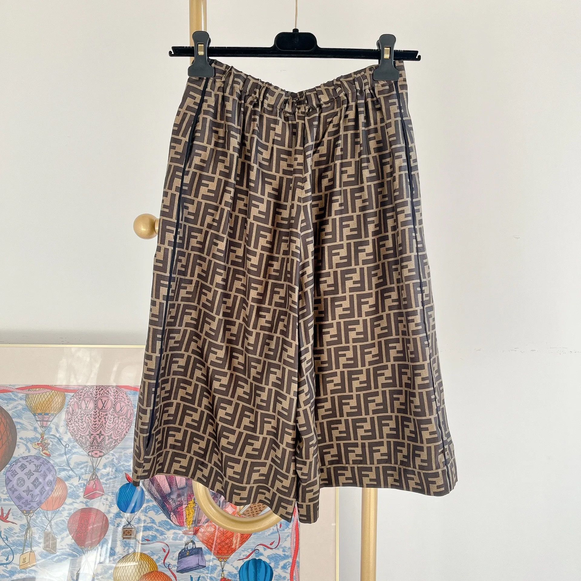 Fendi Fendi Monogram Silk Shorts Size 38" / US 16 / IT 52 - 2 Thumbnail