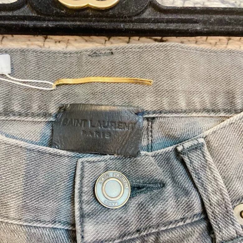 Saint Laurent Paris Saint Laurent Gray Jeans Size 27 Size 27" / US 4 / IT 40 - 5 Thumbnail
