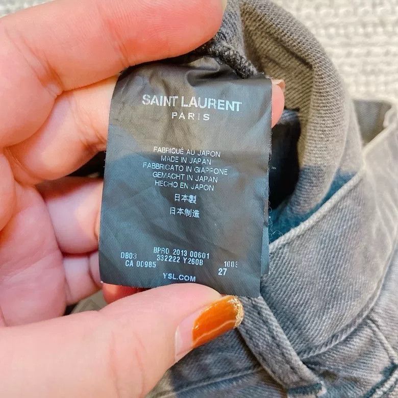 Saint Laurent Paris Saint Laurent Gray Jeans Size 27 Size 27" / US 4 / IT 40 - 7 Thumbnail