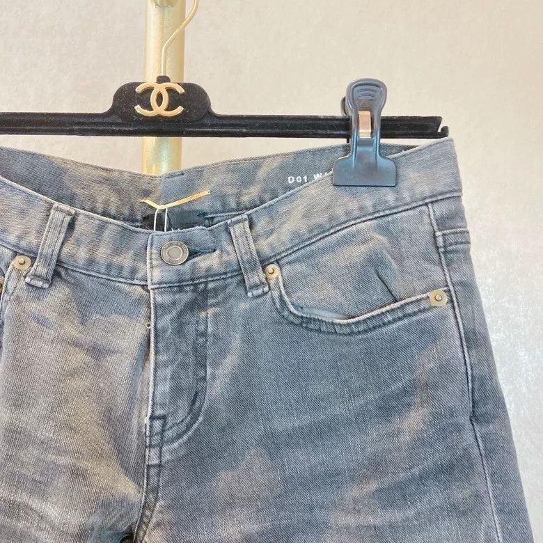 Saint Laurent Paris Saint Laurent Gray Jeans Size 27 Size 27" / US 4 / IT 40 - 4 Thumbnail