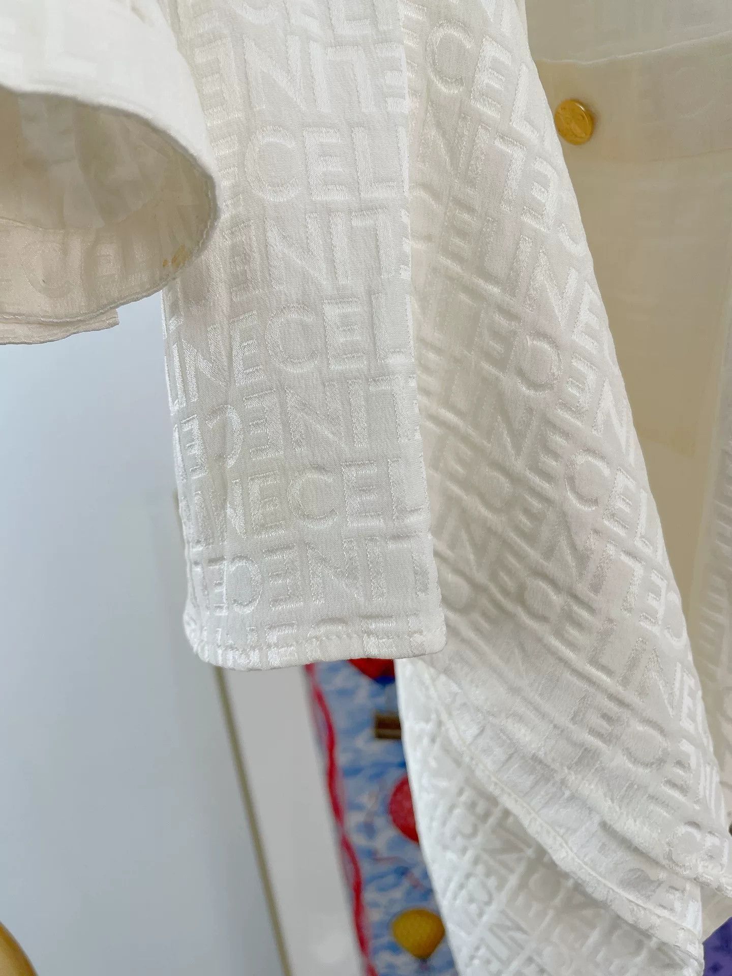 Celine Celine Silk Jacquard Shirt Size XS / US 0-2 / IT 36-38 - 5 Thumbnail