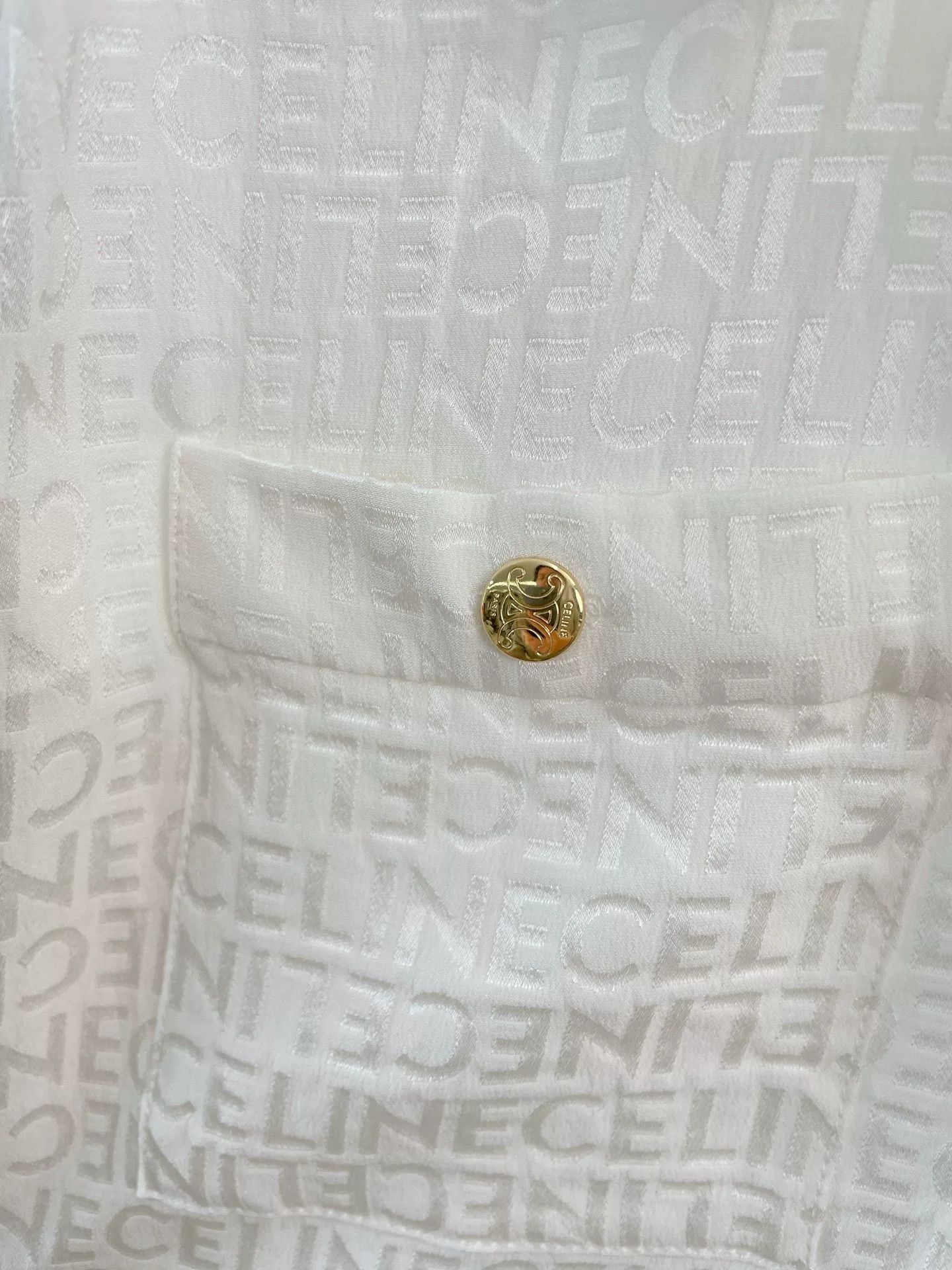 Celine Celine Silk Jacquard Shirt Size XS / US 0-2 / IT 36-38 - 7 Thumbnail