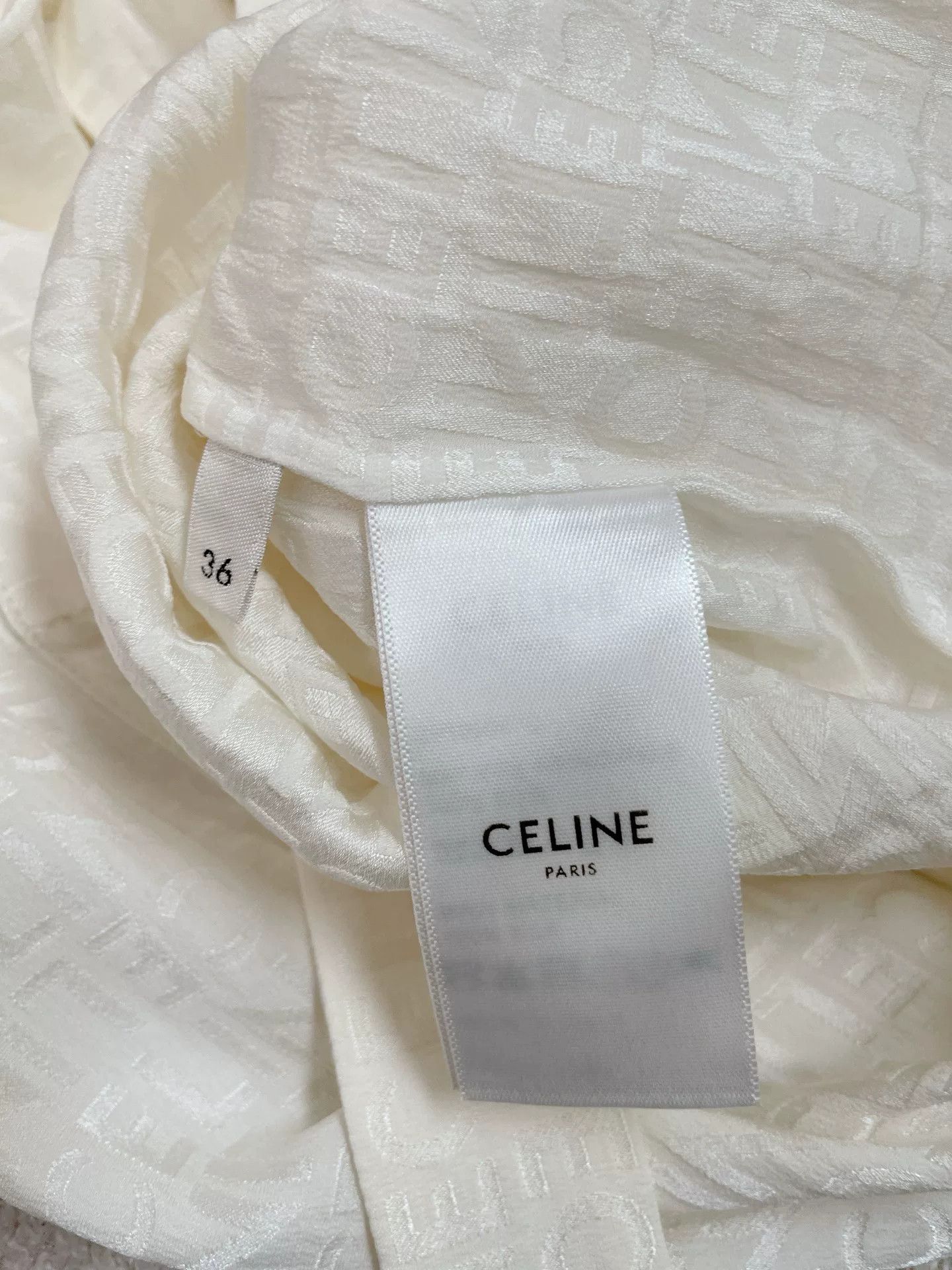 Celine Celine Silk Jacquard Shirt Size XS / US 0-2 / IT 36-38 - 8 Thumbnail
