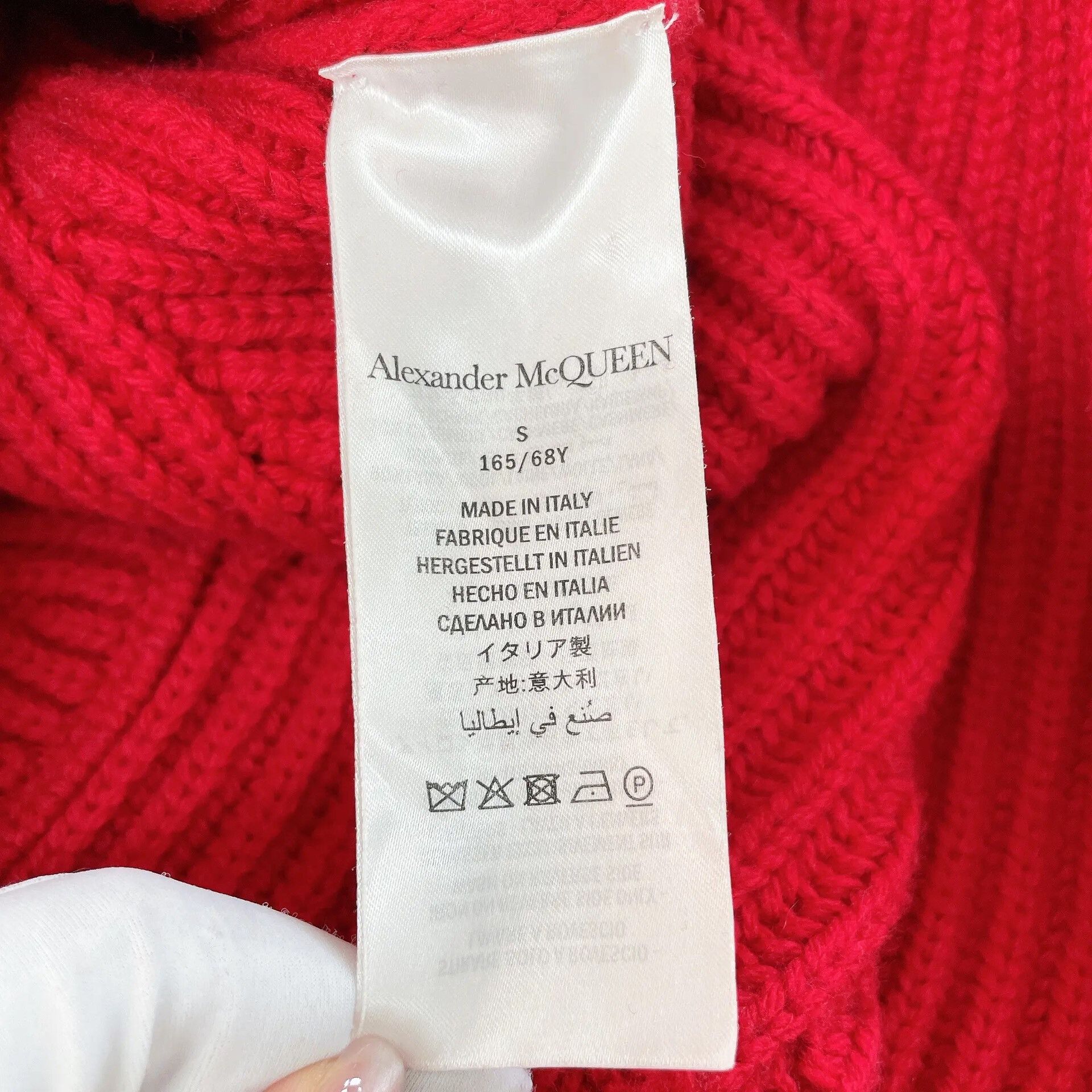 Alexander McQueen Alexander McQueen Red Turtleneck Knit Dress Size S / US 4 / IT 40 - 7 Thumbnail