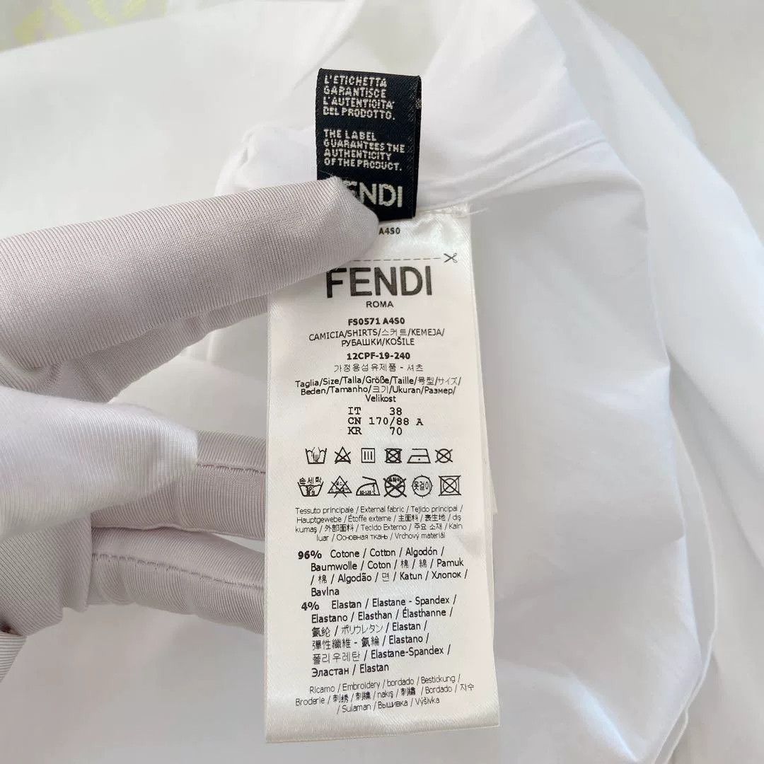 Fendi Fendi Logo Shirt Size US S / EU 44-46 / 1 - 8 Thumbnail