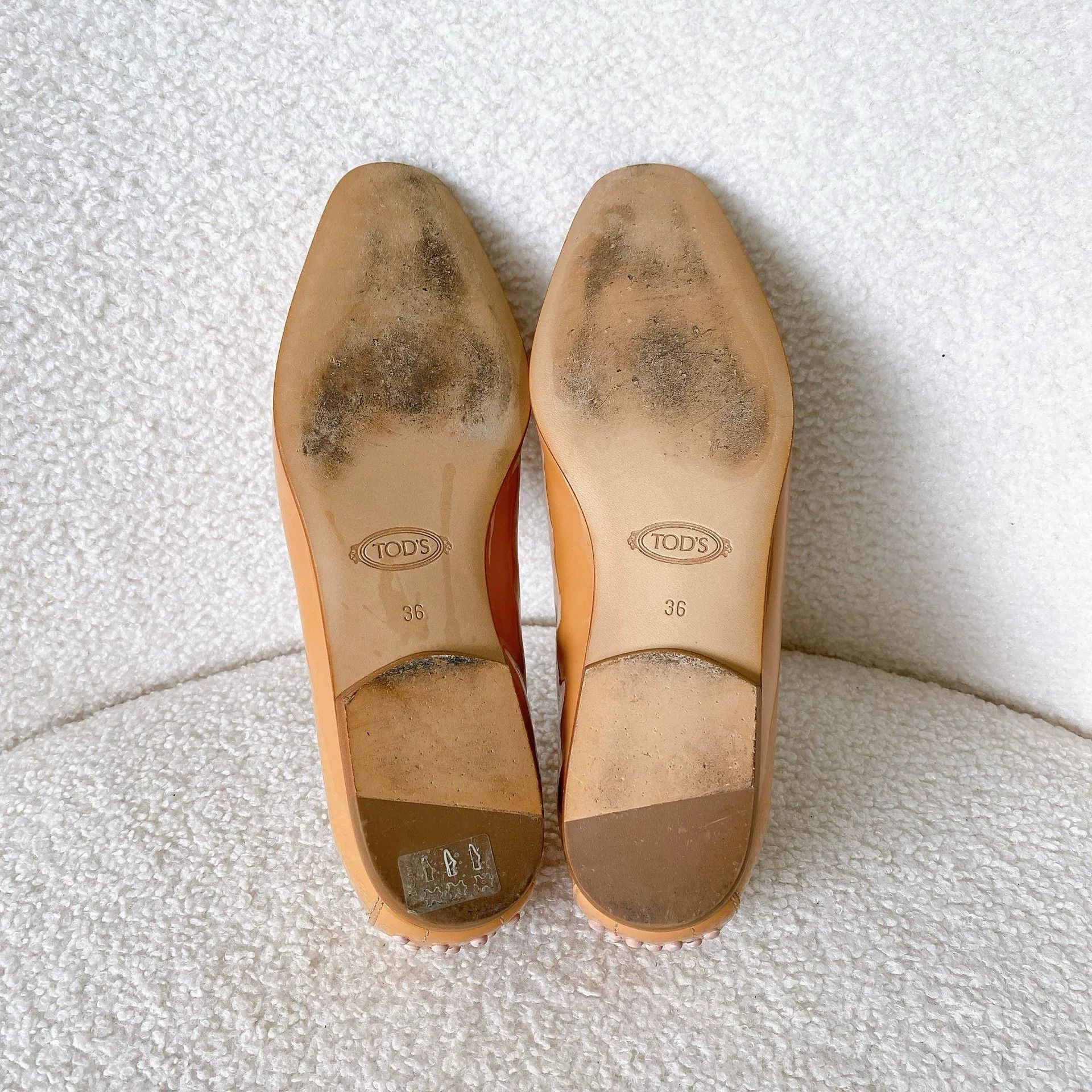 Tod's Tod's Brown Patent Leather Women's Shoes 36 Size US 5 / IT 35 - 7 Thumbnail