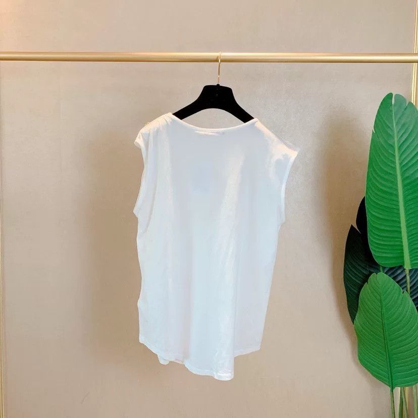 Balmain BALMAIN White Sleeveless Top Size 40 Size US XXS / EU 40 - 2 Thumbnail