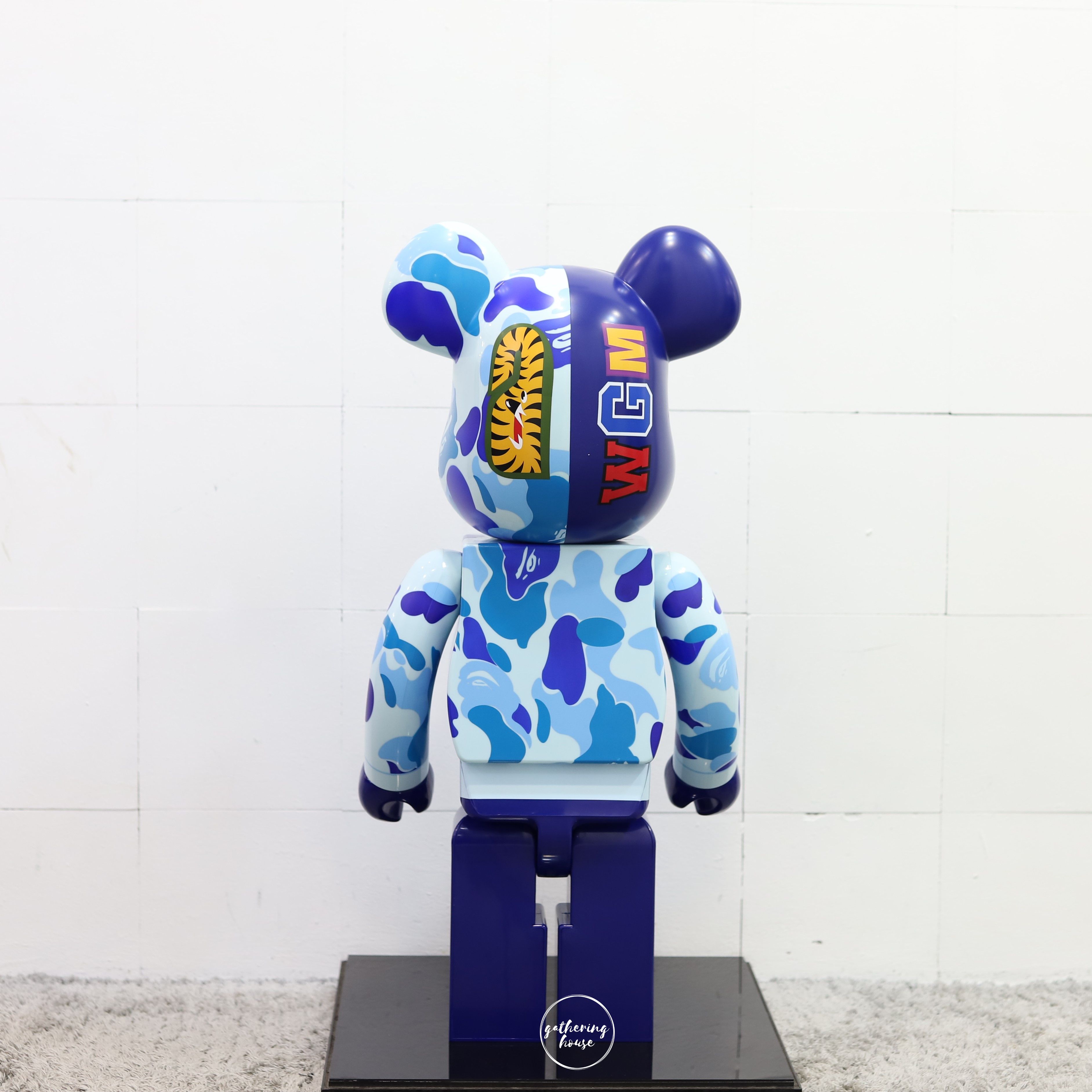 MEDICOM TOY - BAPE CAMO SHARK BE@RBRICK 1000％　BLUE Medicom x A Bathing Ape 28th Anniversary Blue Bape Camo #2