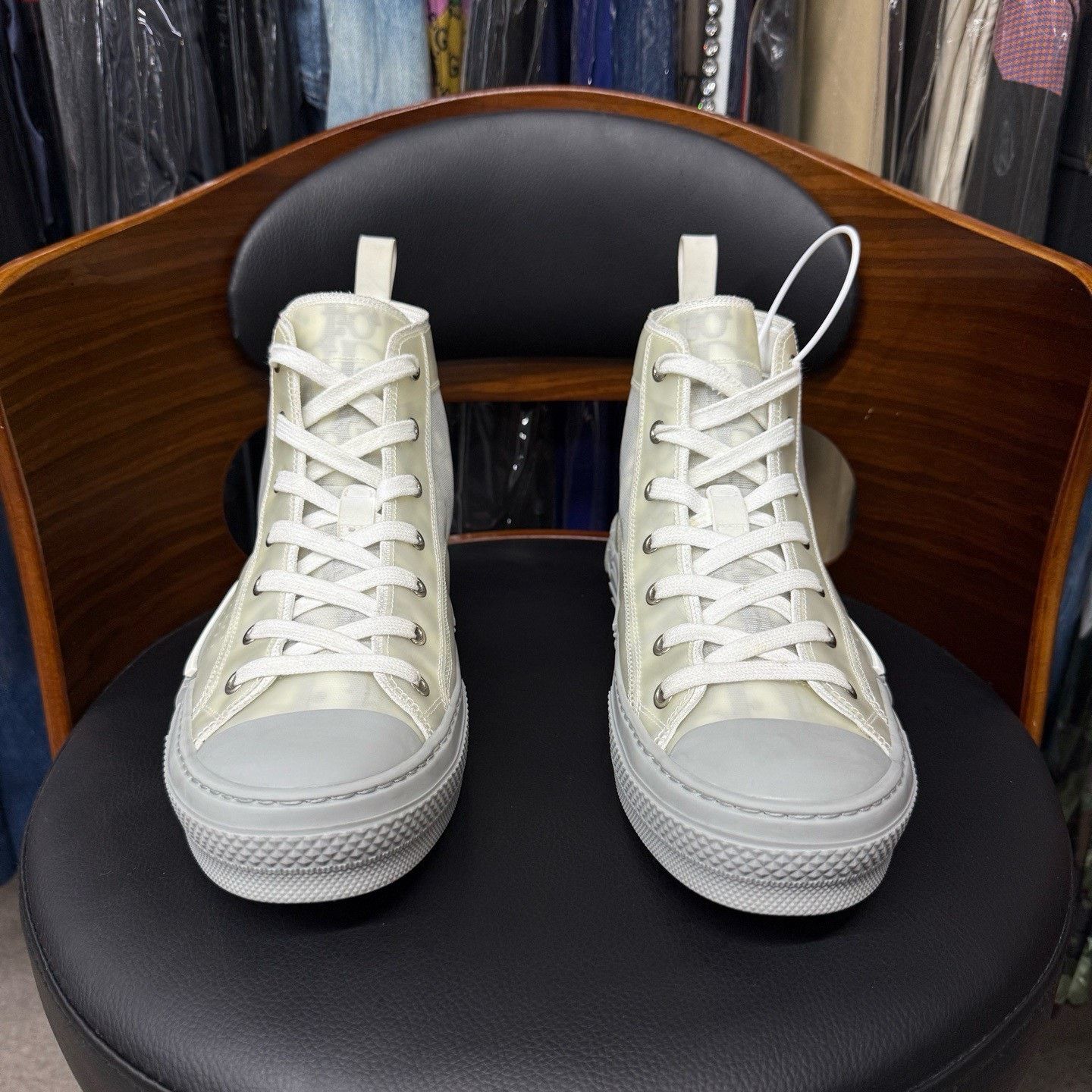 Dior Dior Gray Hitop Sneakers 23 Women Size US 8 / IT 38 - 2 Thumbnail