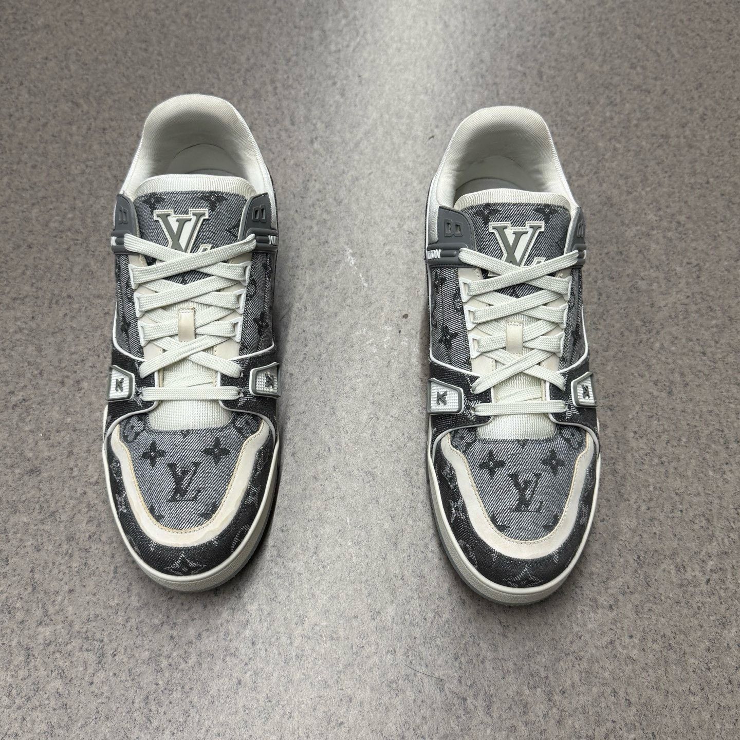 Louis Vuitton Louis Vuitton Training Denim White Lowtop Sneakers 10 Men Size US 10 / EU 43 - 8 Thumbnail