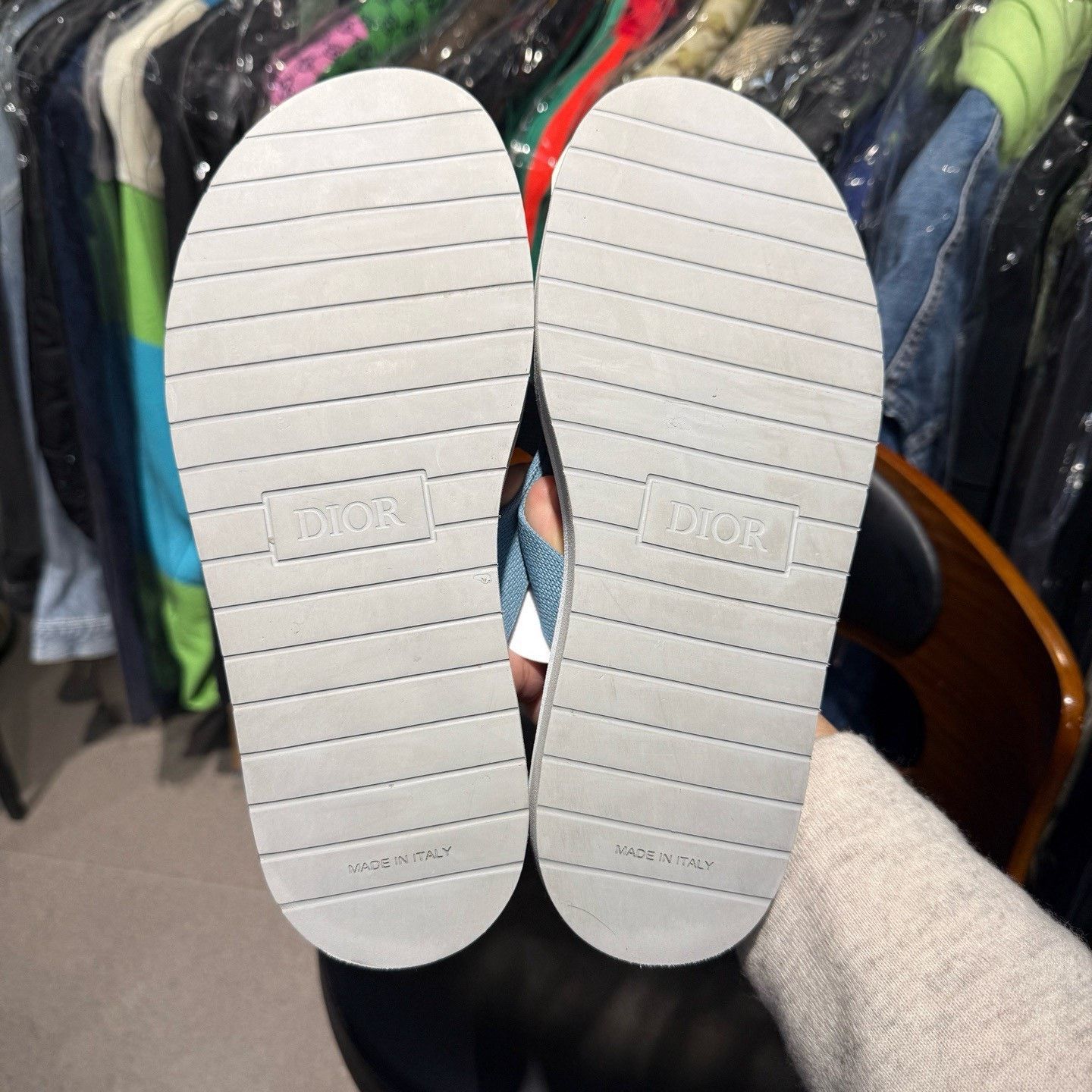Dior Dior Collab Blue Sandals 41 Men Size US 8.5 / EU 41-42 - 9 Thumbnail