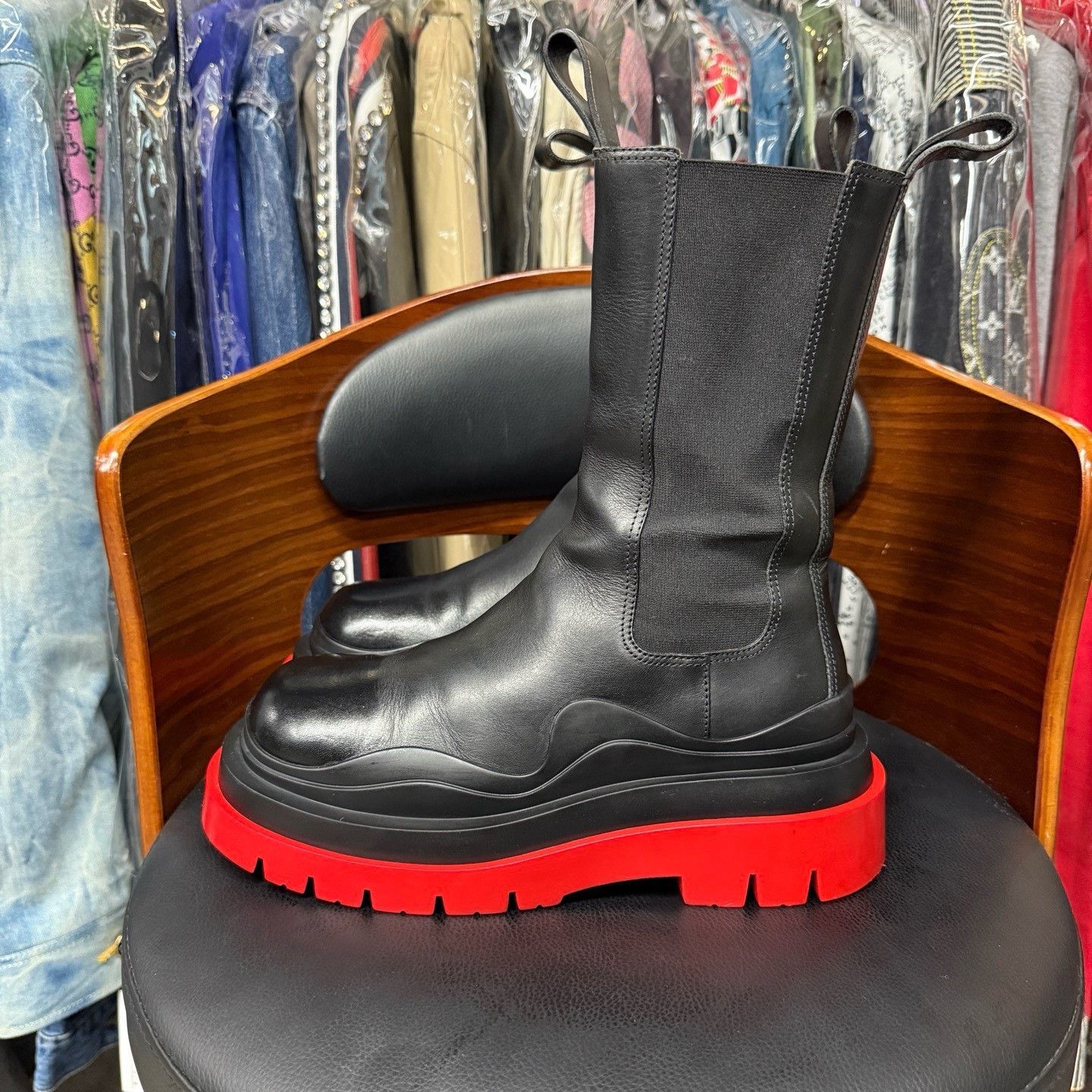 Bottega Veneta Bottega Veneta Red Boots 36 Women Size US 6 / IT 36 - 6 Thumbnail