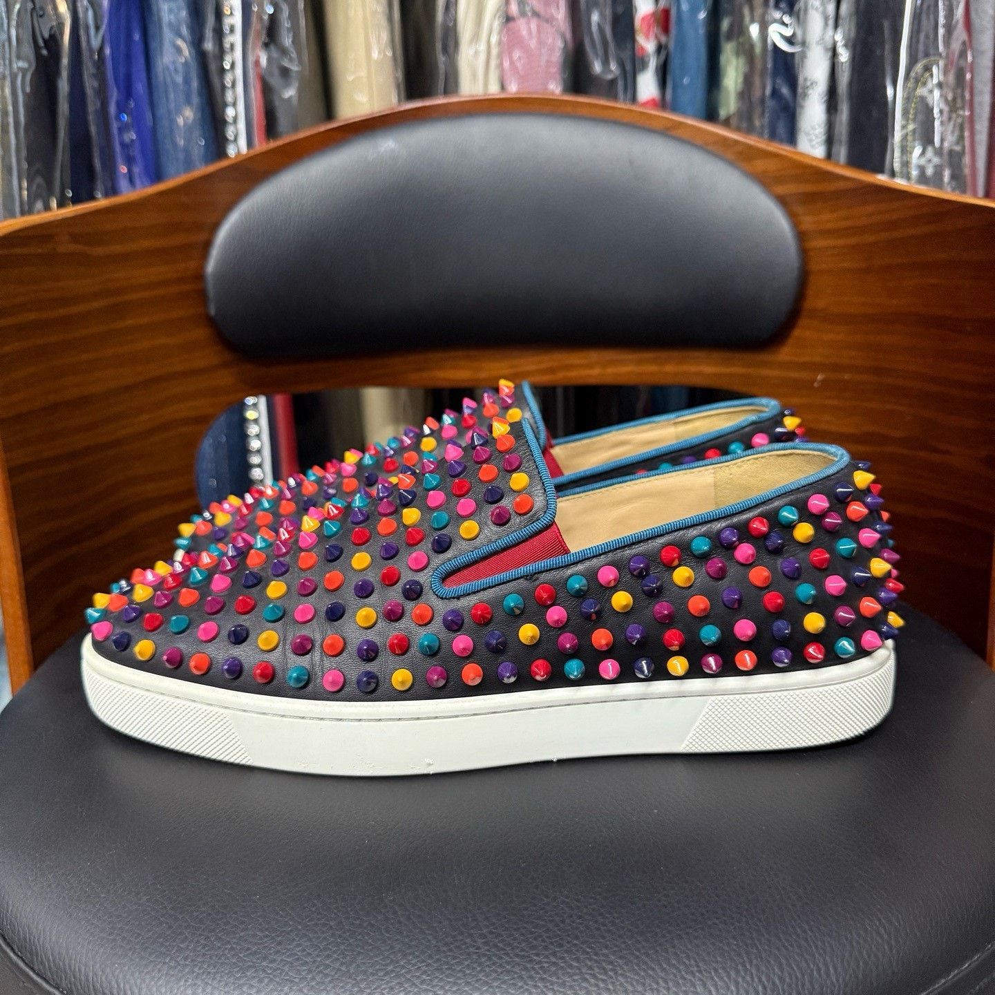 Christian Louboutin Christian Louboutin Rainbow Multi Lowtop Sneakers 41 Men Size US 8.5 / EU 41-42 - 6 Thumbnail