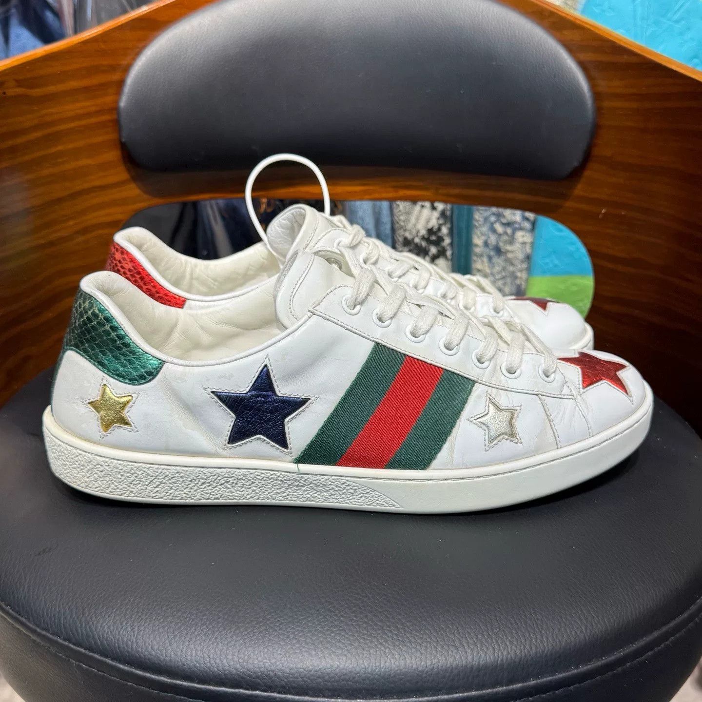 Gucci Gucci White Lowtop Sneakers 42 Men Size US 9 / EU 42 - 4 Thumbnail