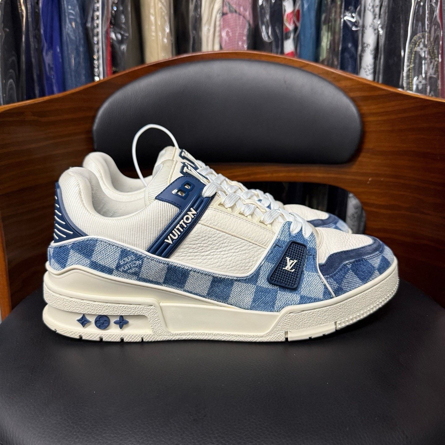 Louis Vuitton Louis Vuitton Training Denim Blue Lowtop Sneakers 41 Men Size US 8.5 / EU 41-42 - 4 Thumbnail