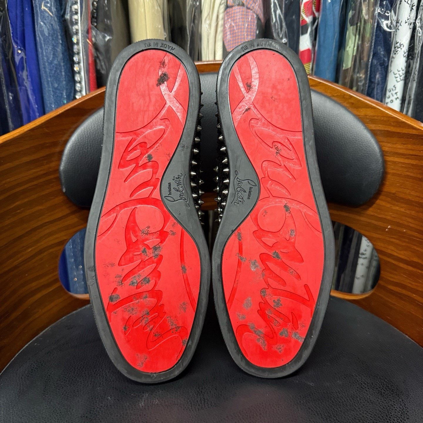 Christian Louboutin Christian Louboutin Black Lowtop Sneakers 39 Men Size US 6.5 / EU 39-40 - 9 Thumbnail