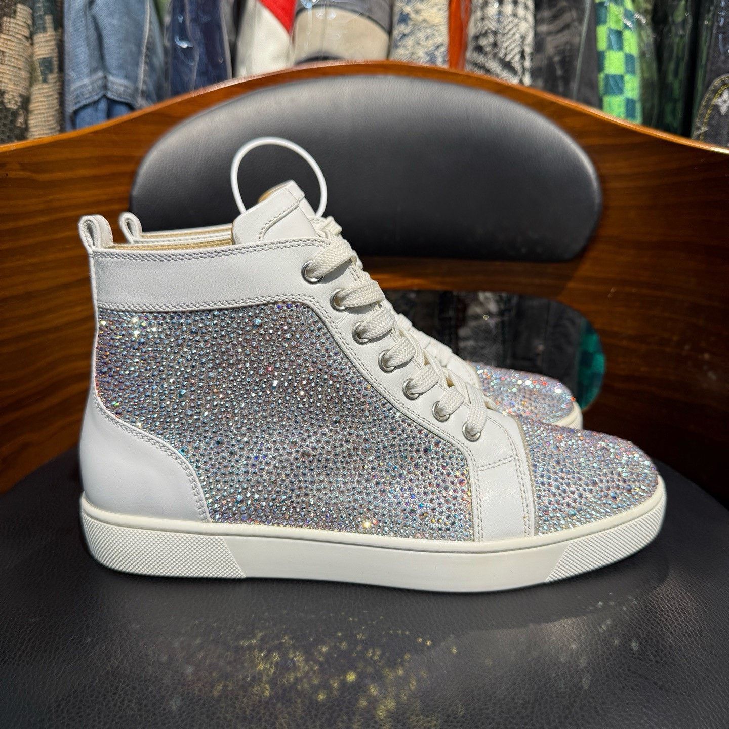 Christian Louboutin Christian Louboutin Multi Hitop Sneakers 38 Women Size US 7.5 / IT 37.5 - 4 Thumbnail
