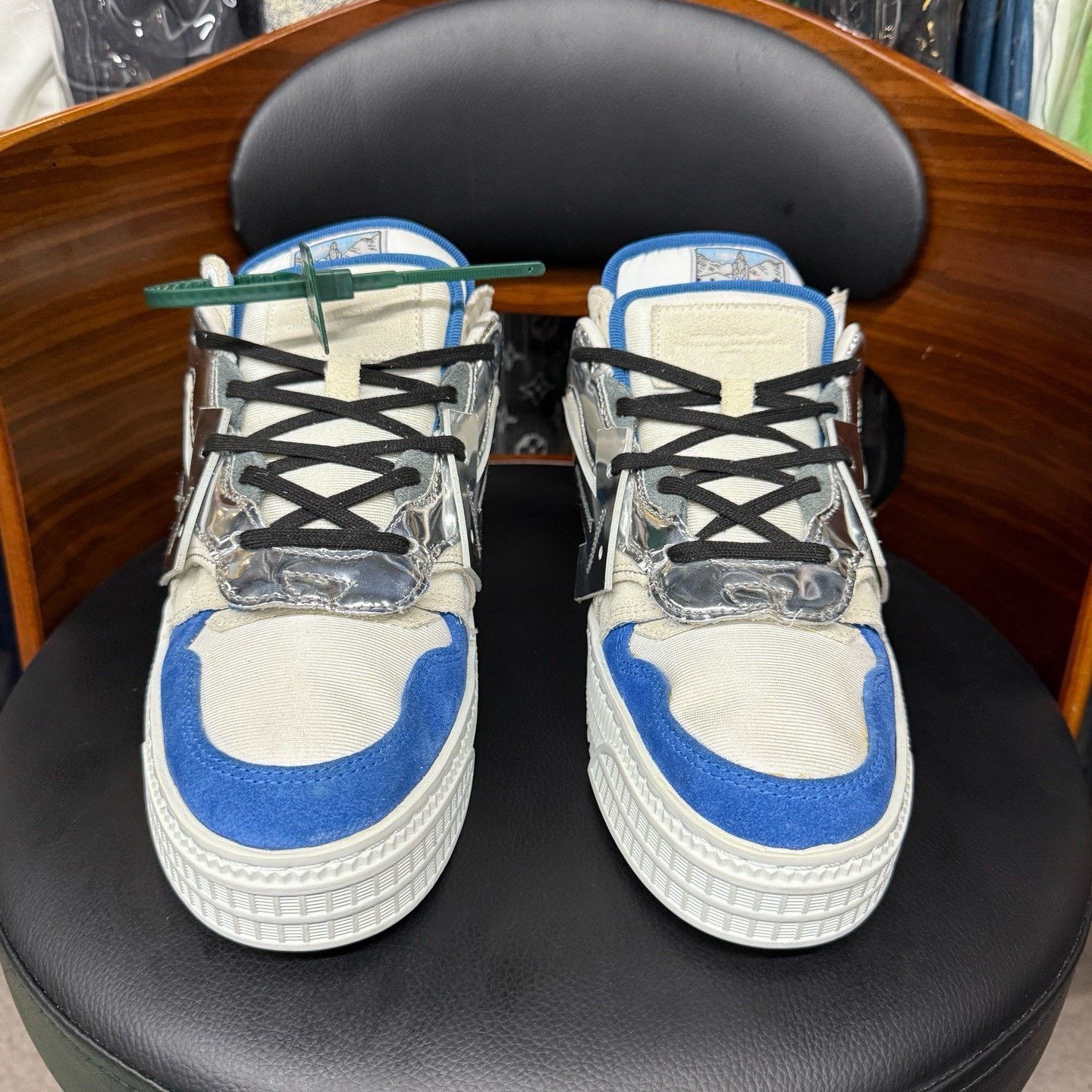 Off-White Off-White Blue Lowtop Sneakers 43 Men Size US 10 / EU 43 - 2 Thumbnail