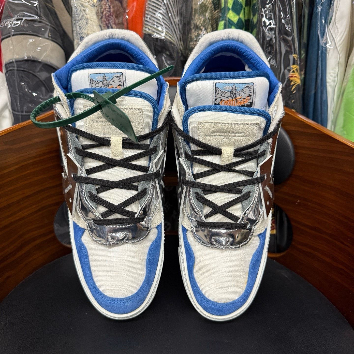 Off-White Off-White Blue Lowtop Sneakers 43 Men Size US 10 / EU 43 - 5 Thumbnail