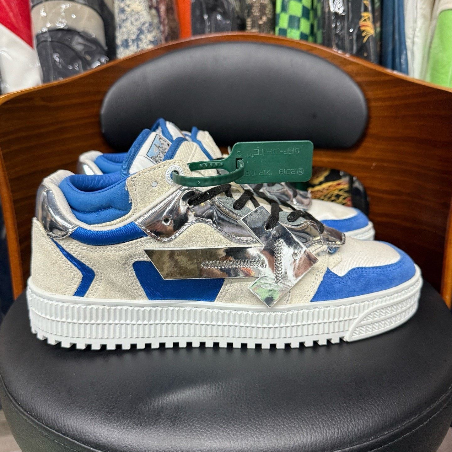 Off-White Off-White Blue Lowtop Sneakers 43 Men Size US 10 / EU 43 - 4 Thumbnail