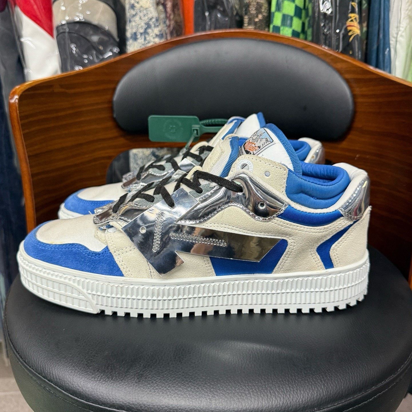 Off-White Off-White Blue Lowtop Sneakers 43 Men Size US 10 / EU 43 - 6 Thumbnail
