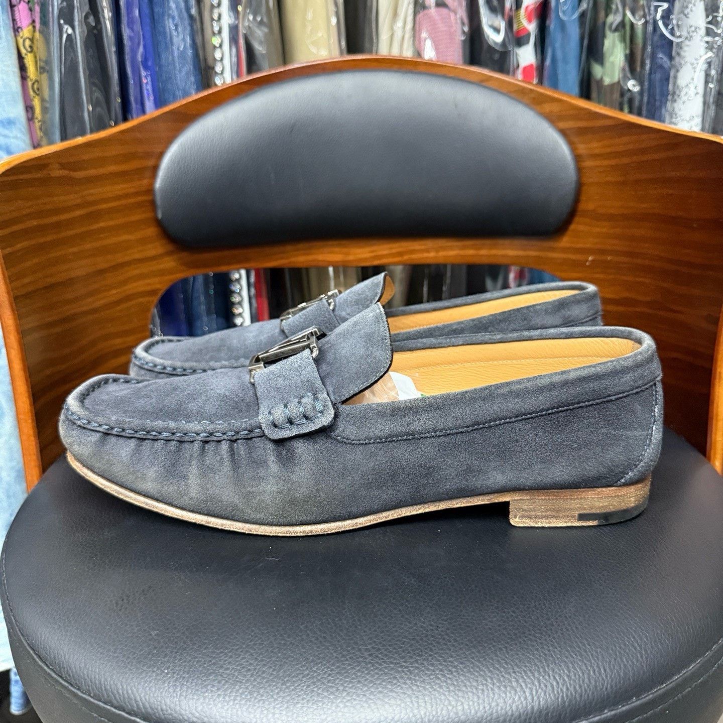 Louis Vuitton Louis Vuitton Suede Blue Lowtop Sneakers 43 Men Size US 10 / EU 43 - 6 Thumbnail