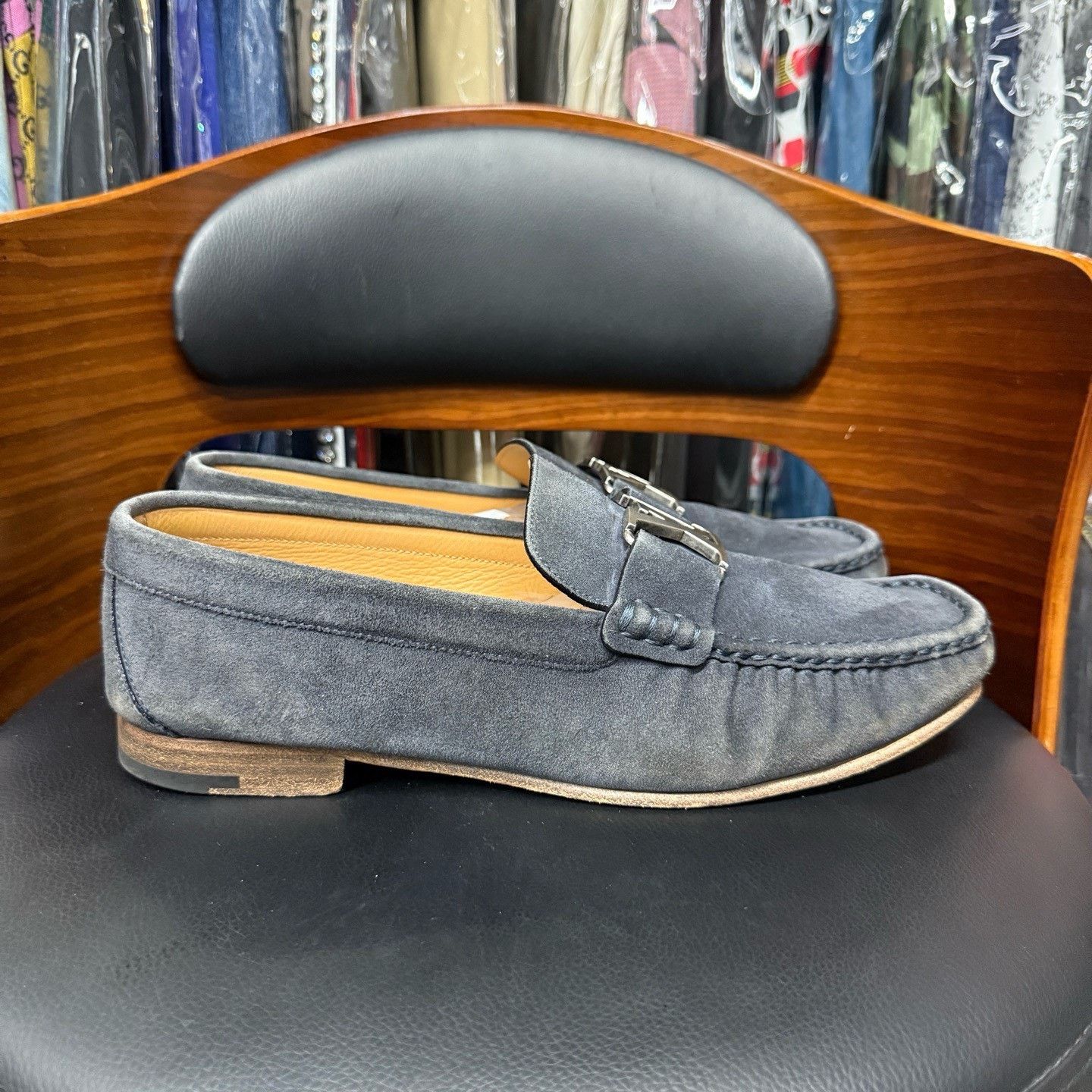 Louis Vuitton Louis Vuitton Suede Blue Lowtop Sneakers 43 Men Size US 10 / EU 43 - 4 Thumbnail