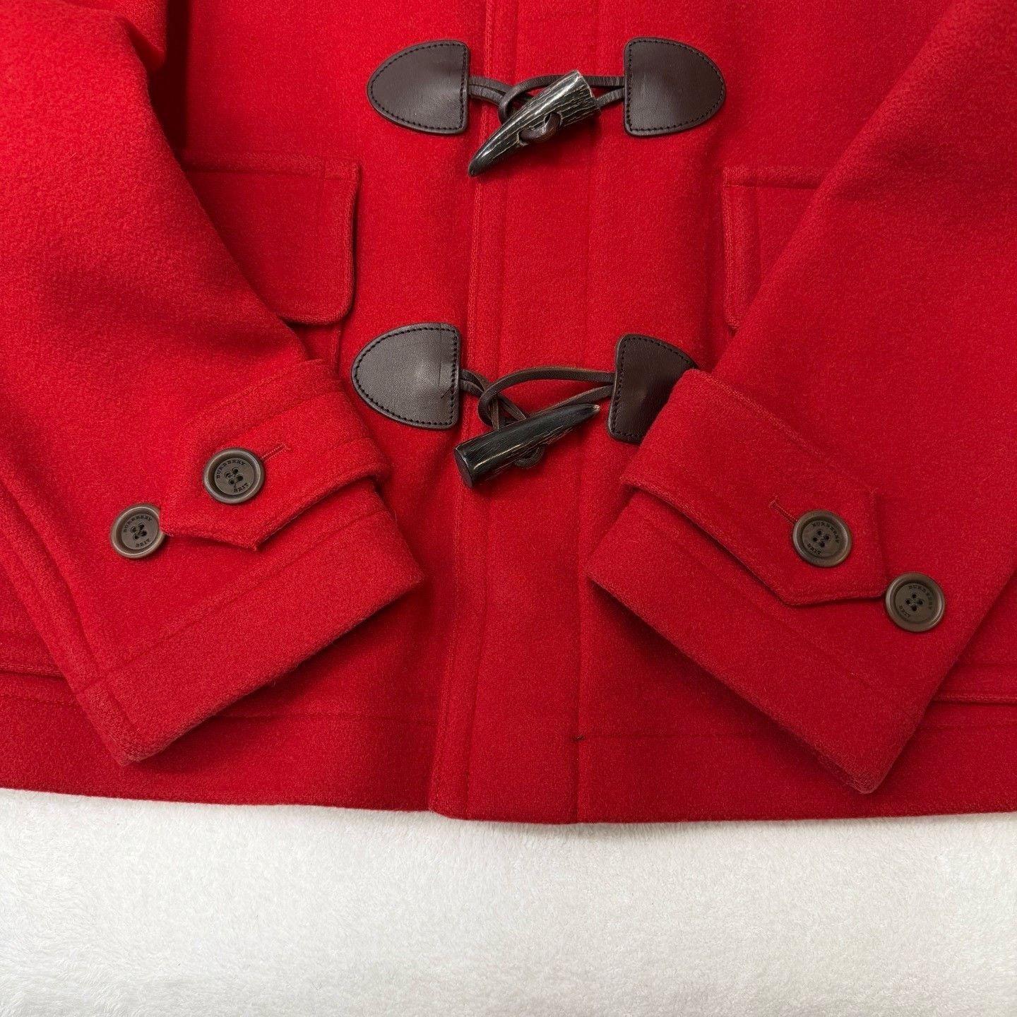 Burberry Burberry Wool Red Hoodie S Men Size US S / EU 44-46 / 1 - 2 Thumbnail