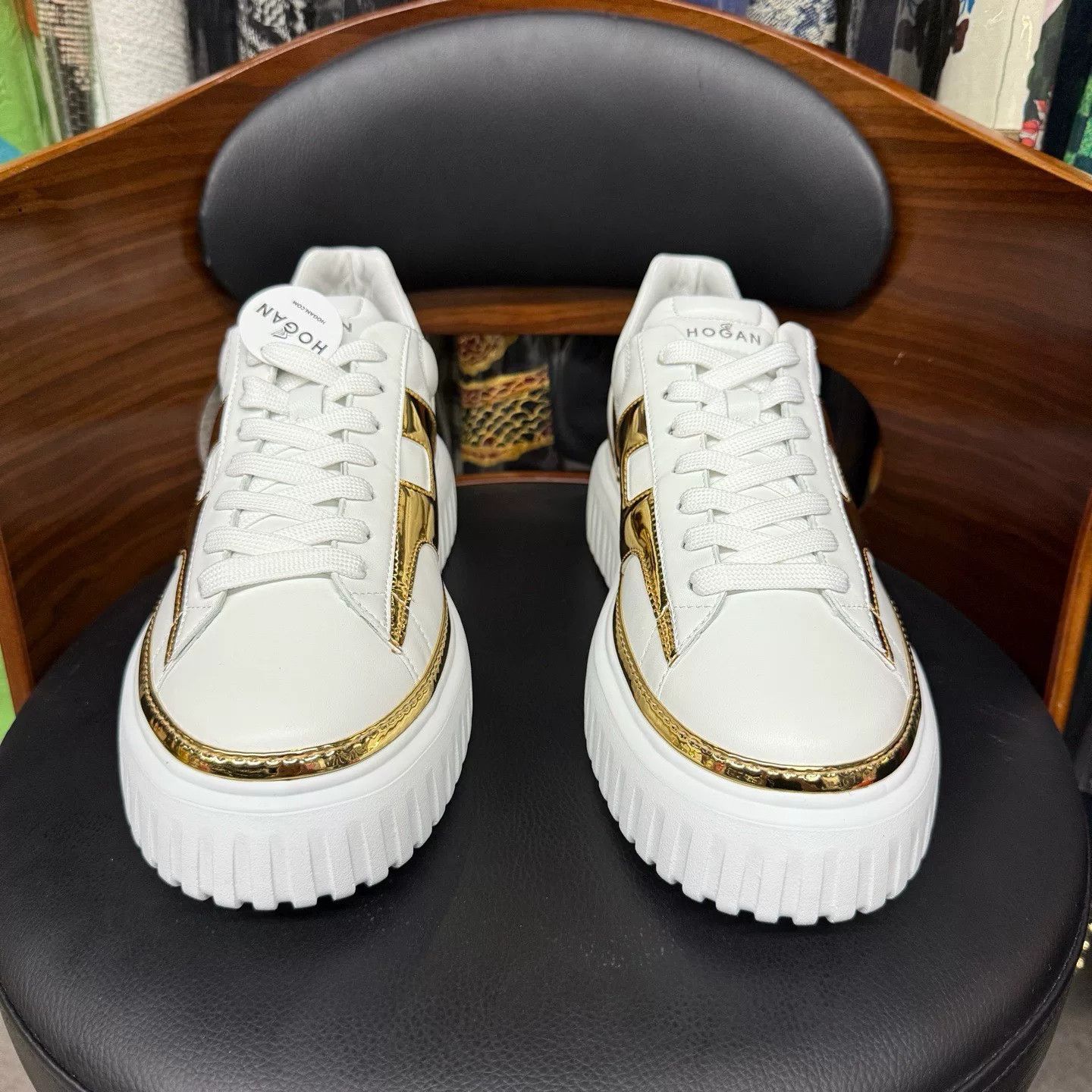 Hogan Hogan Retro White Lowtop Sneakers 40 Women Size US 9 / IT 39 - 2 Thumbnail