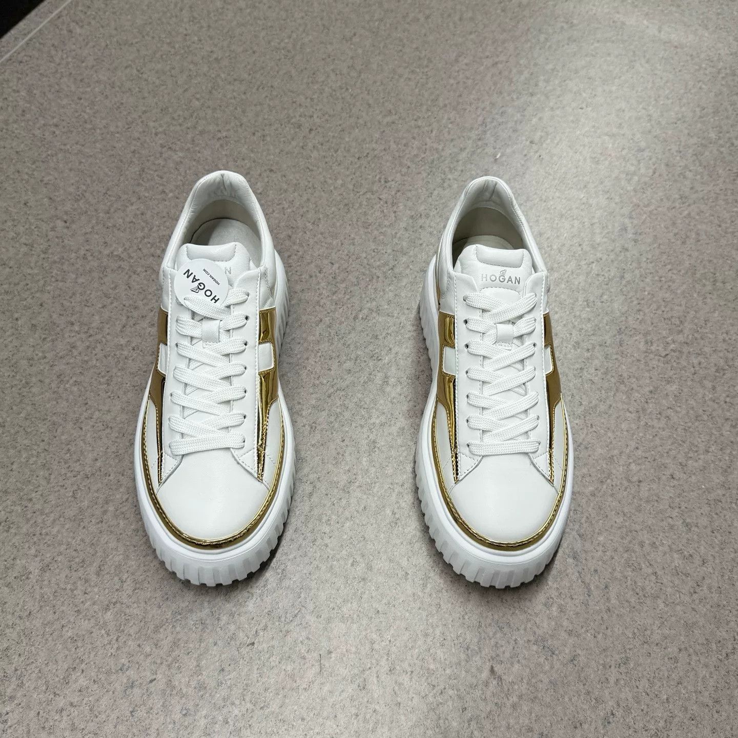Hogan Hogan Retro White Lowtop Sneakers 40 Women Size US 9 / IT 39 - 5 Thumbnail