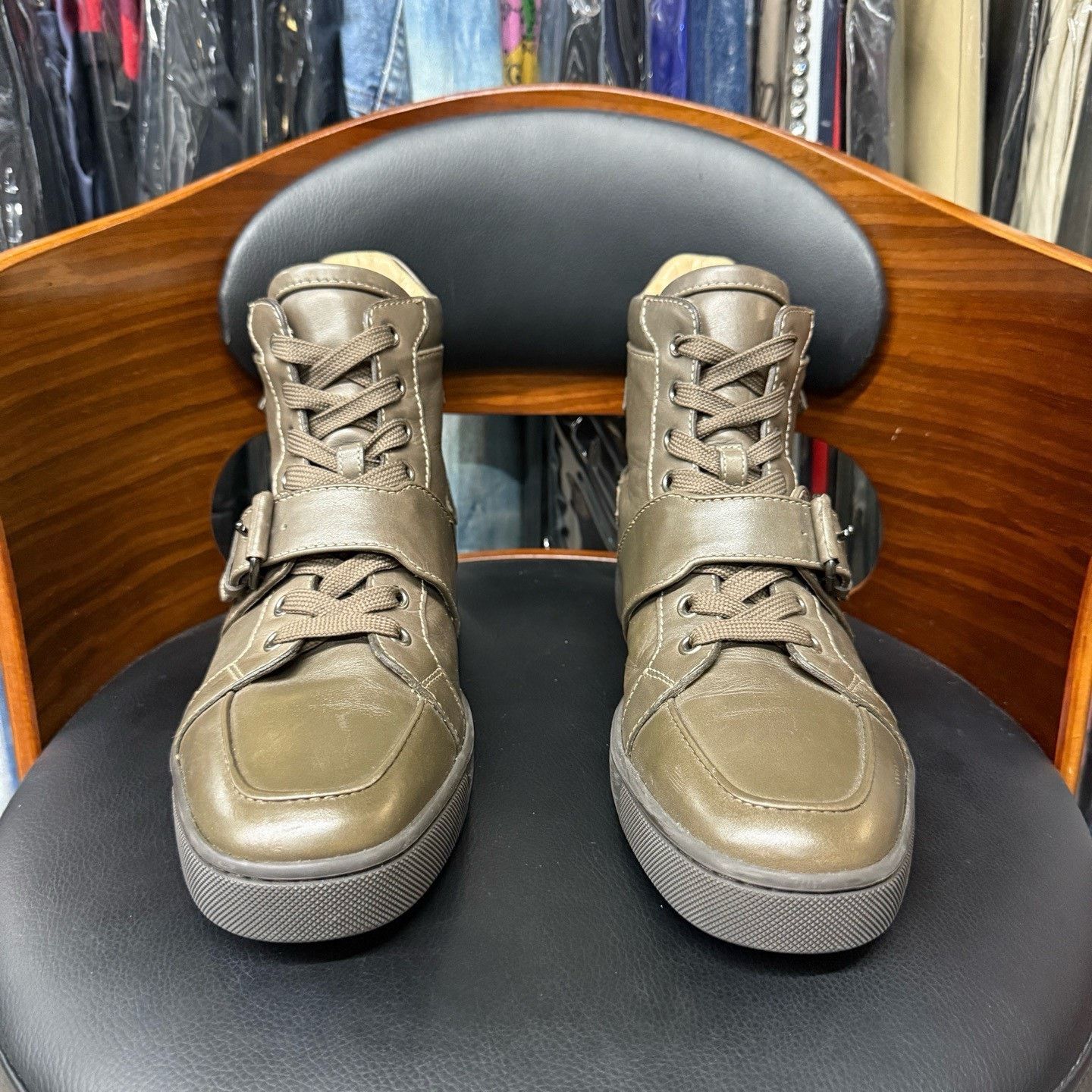 Christian Louboutin Christian Louboutin Casual Red Hitop Sneakers 41 Men Size US 8.5 / EU 41-42 - 2 Thumbnail