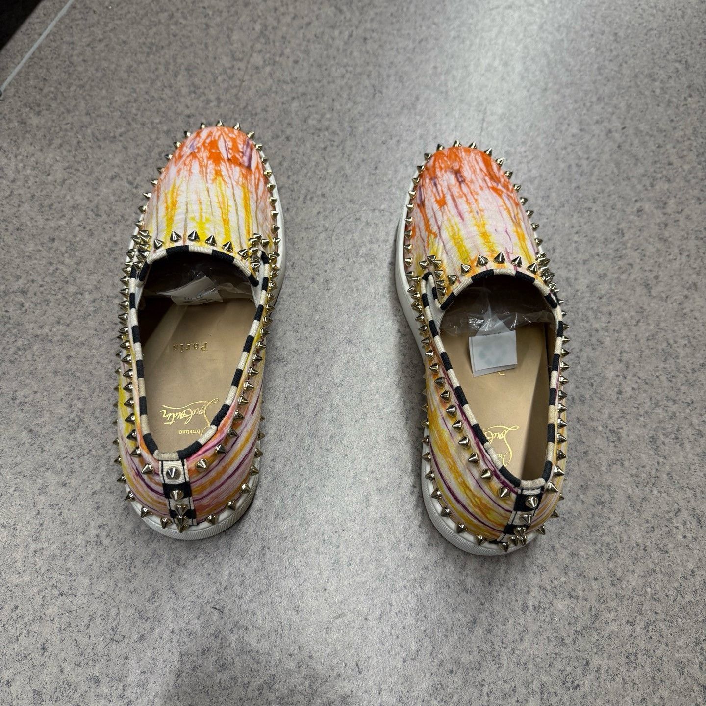 Christian Louboutin Christian Louboutin Casual Tie-Dye Multi Lowtop Sneakers Men Size US 7.5 / EU 40-41 - 8 Thumbnail