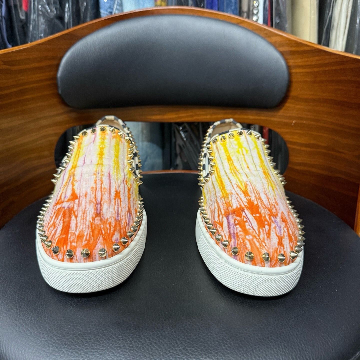 Christian Louboutin Christian Louboutin Casual Tie-Dye Multi Lowtop Sneakers Men Size US 7.5 / EU 40-41 - 2 Thumbnail