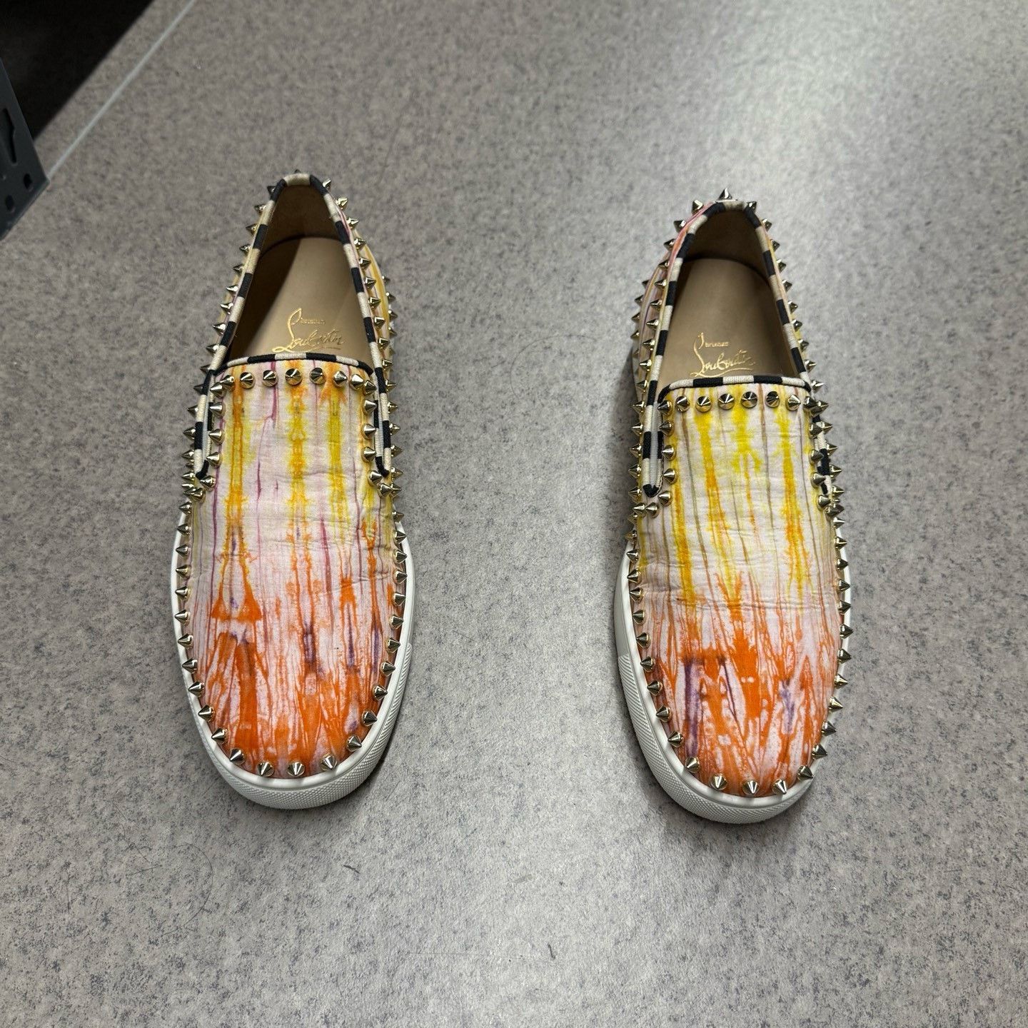 Christian Louboutin Christian Louboutin Casual Tie-Dye Multi Lowtop Sneakers Men Size US 7.5 / EU 40-41 - 5 Thumbnail