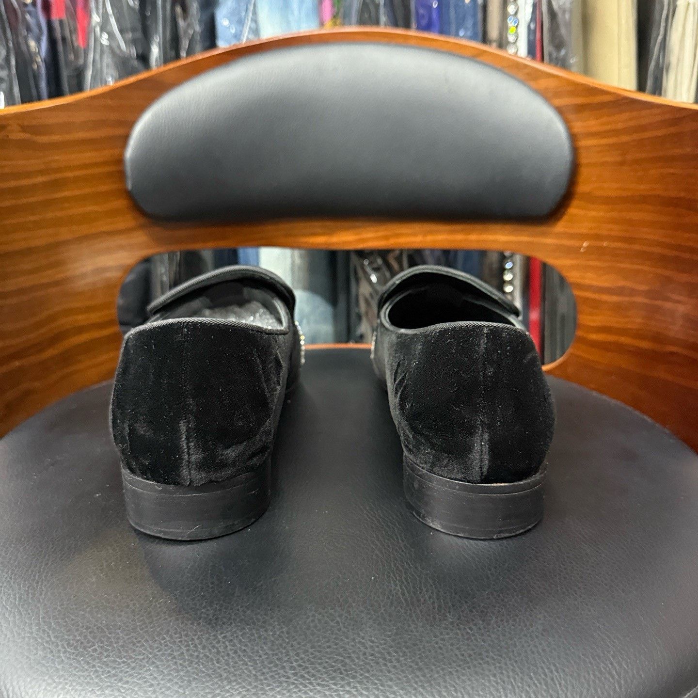 Other Velvet Black Lowtop Sneakers 39 Women Size US 8.5 / IT 38.5 - 3 Thumbnail