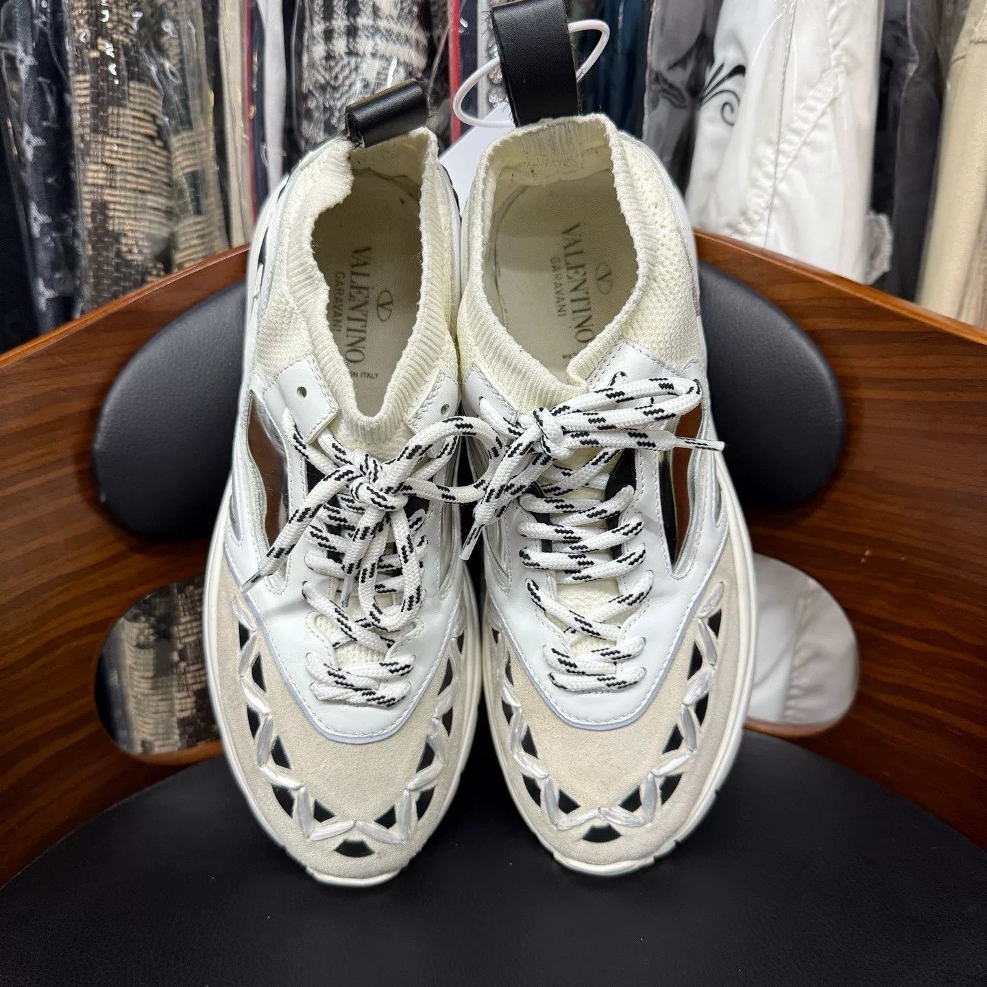 Valentino Valentino White Lowtop Sneakers 41 Men Size US 8.5 / EU 41-42 - 5 Thumbnail